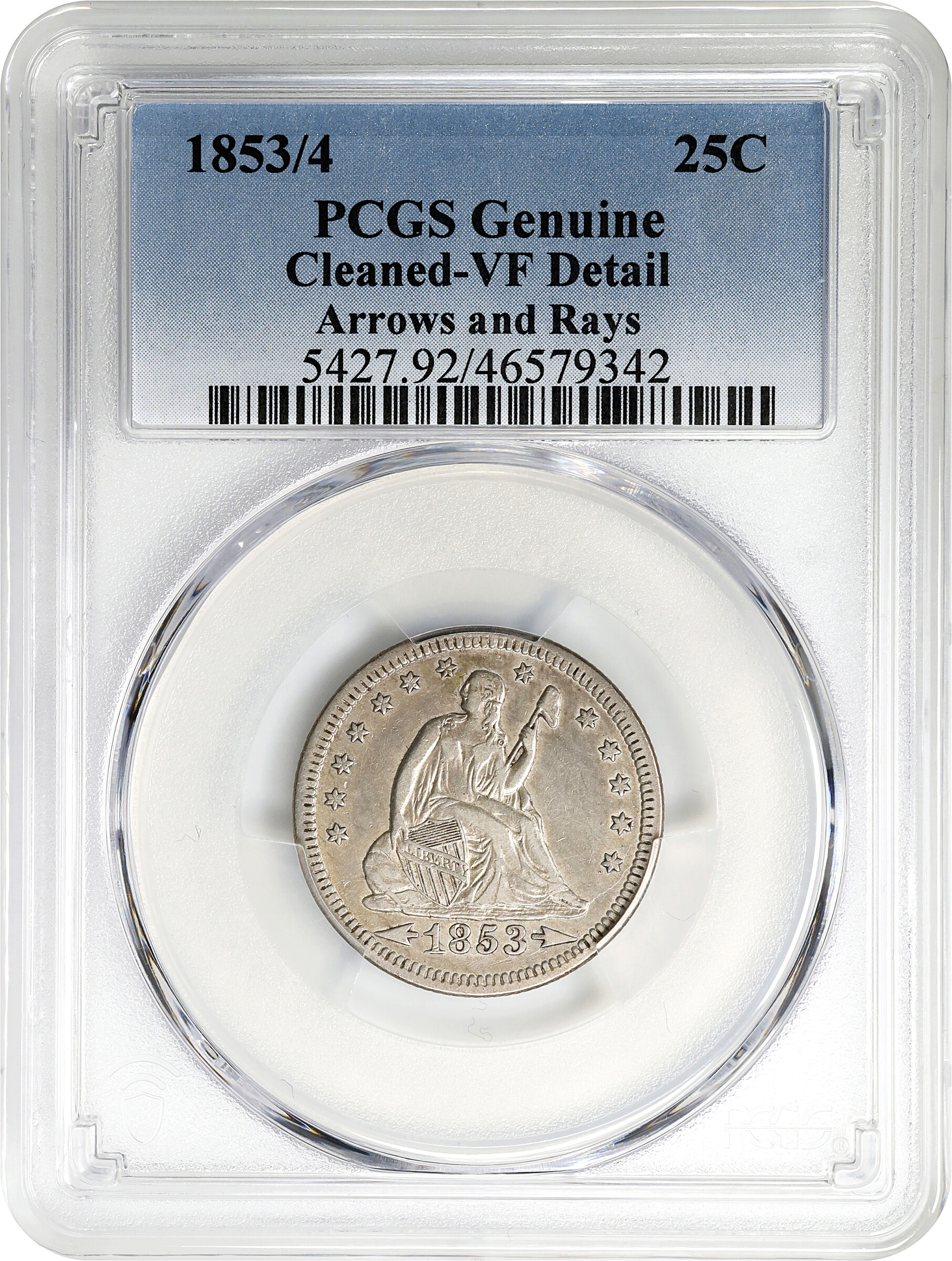 1853/4 25c Arrows & Rays F12 thumbnail 17
