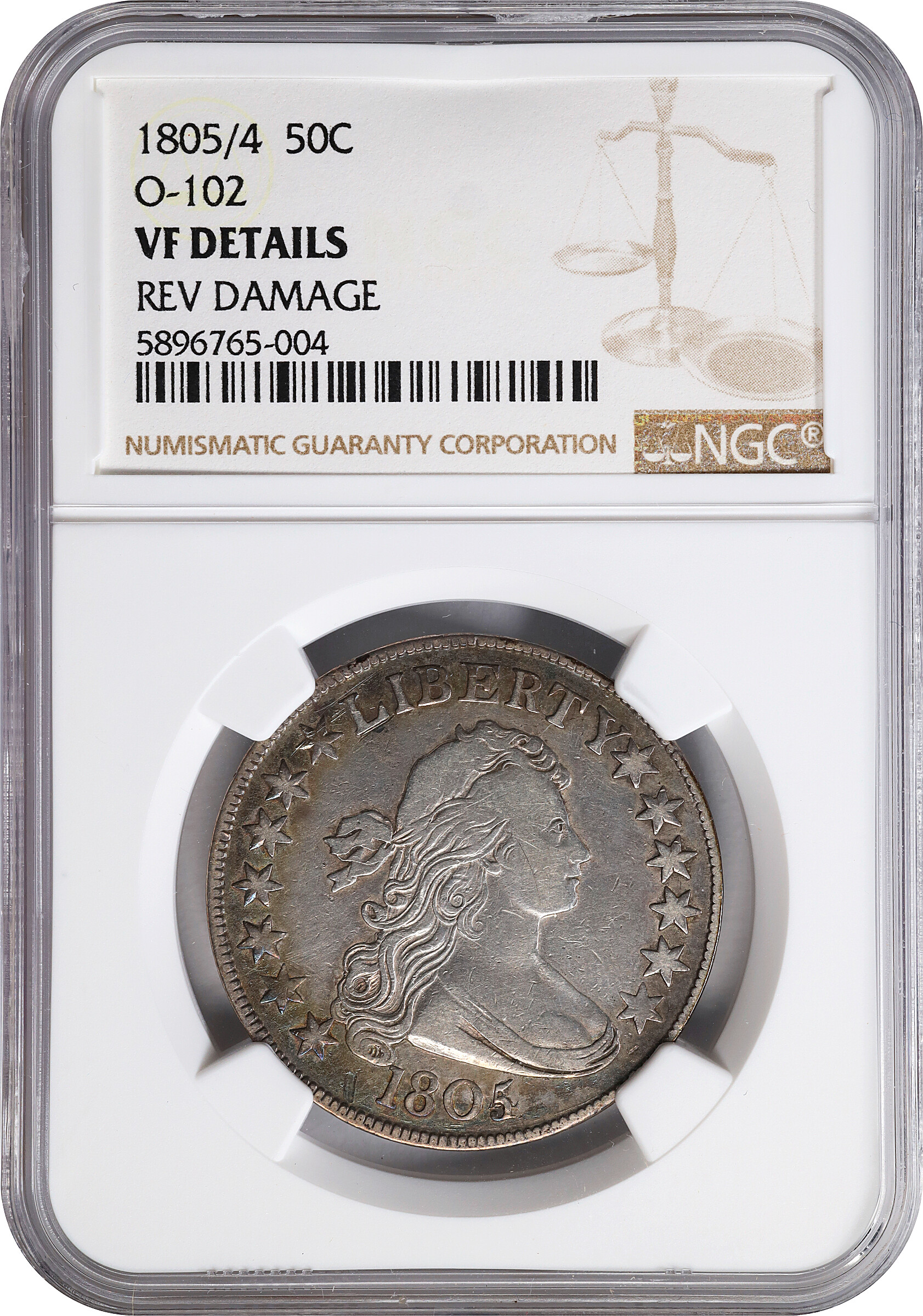 1805/4 50c O-102 AG3 thumbnail 3