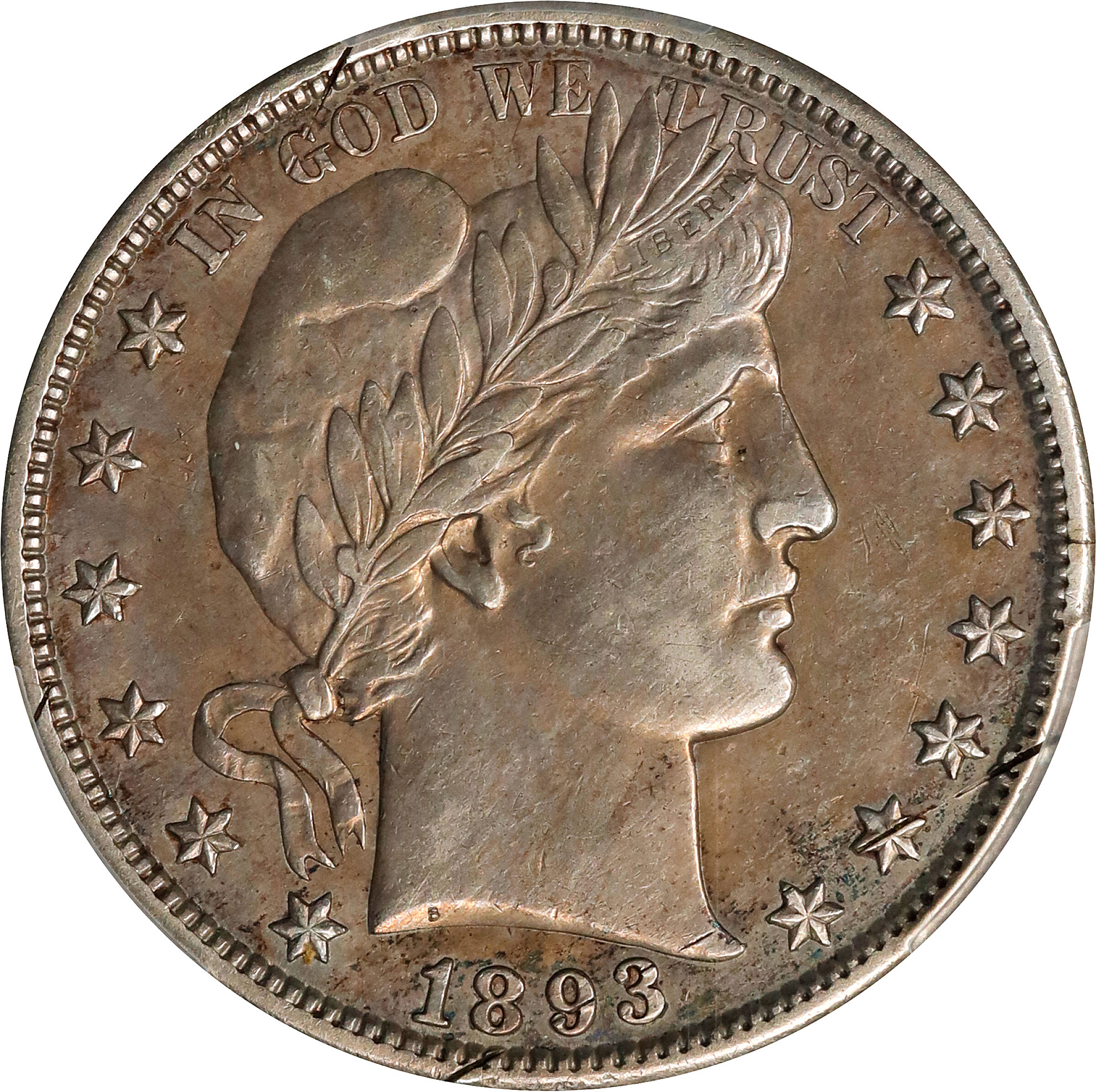 1893-S Barber Half Dollar. EF Details--Scratch (PCGS).