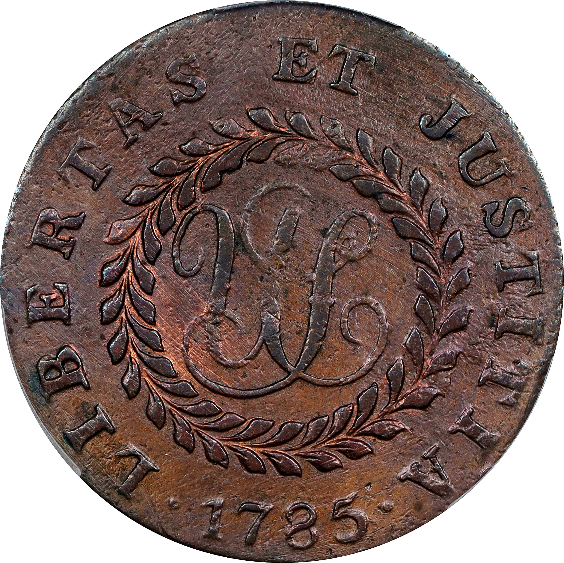 1785 Copper Nova Constellatio, Pointed Rays MS BN MS60 BN thumbnail 23