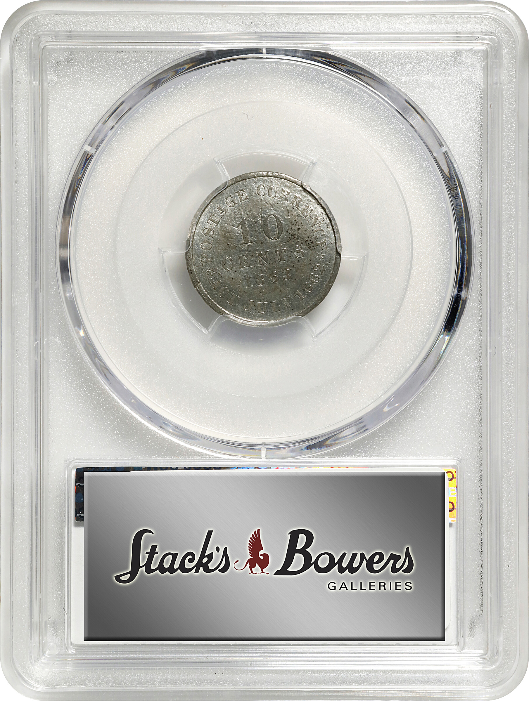 1863 P10c Aluminum, J-327 PR thumbnail 9