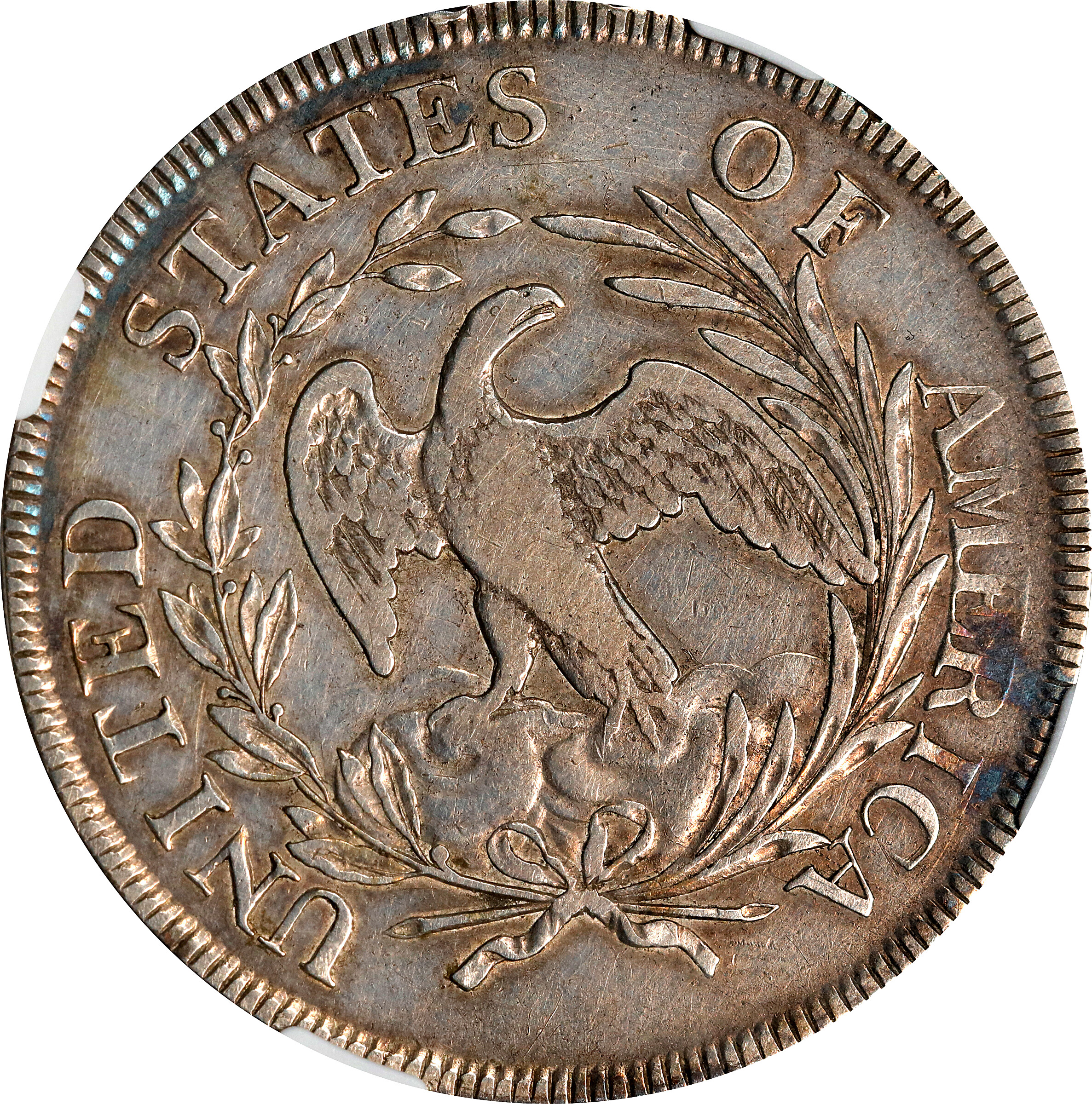 1796 $1  Small Date, Large Letters, B-4, BB-61 AG3 thumbnail 2