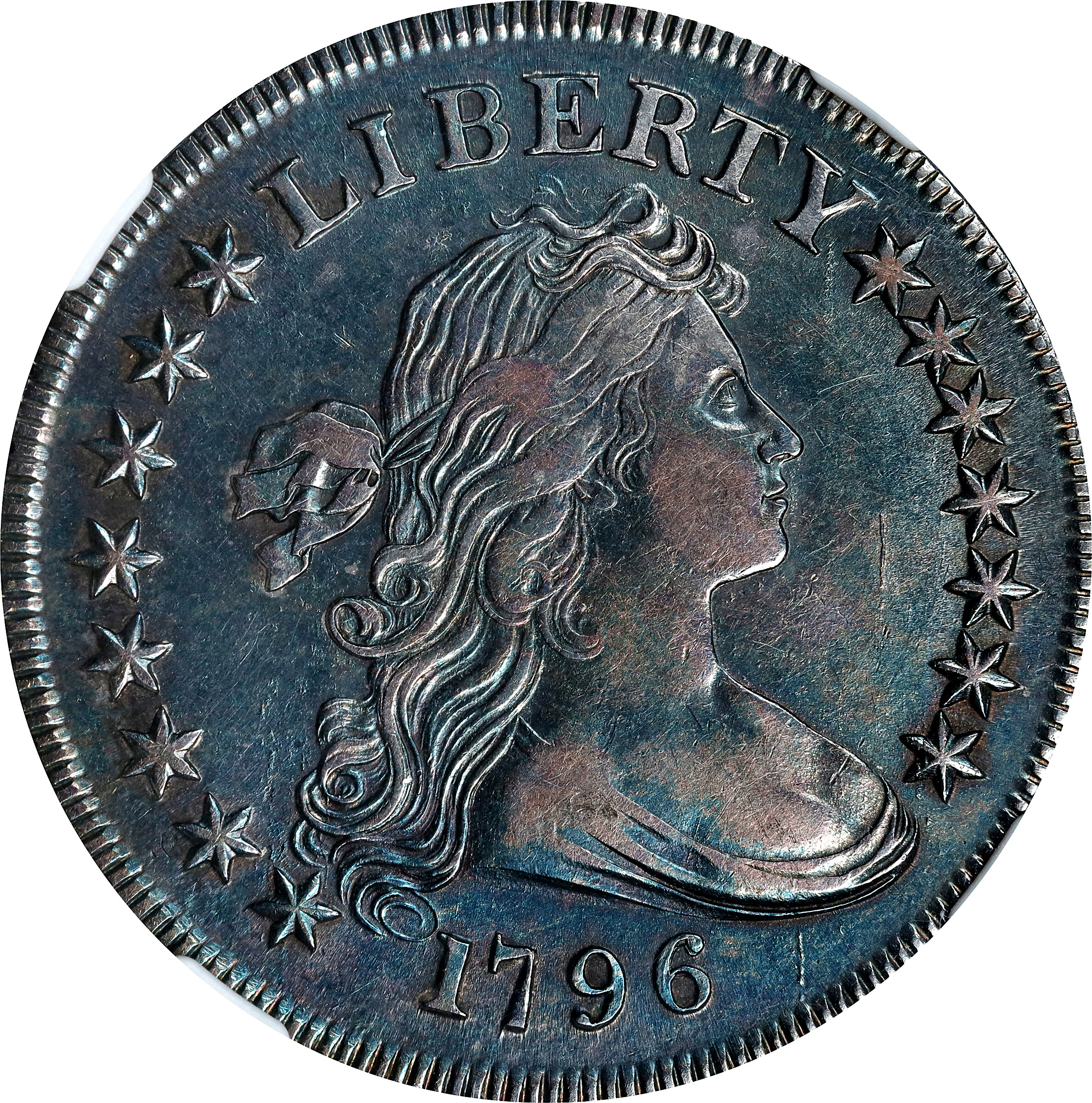 1796 Draped Bust Silver Dollar. BB-65, B-5. Rarity-4. Large Date, Small Letters. AU Details--Cleaned (NGC).