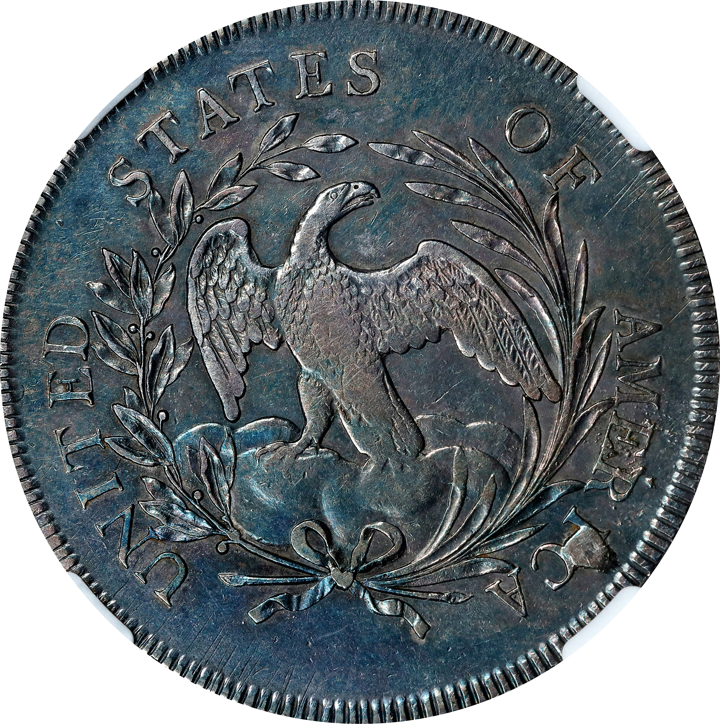 1796 $1  Large Date, Small Letters, B-5, BB-65 AG3 CAC thumbnail 2