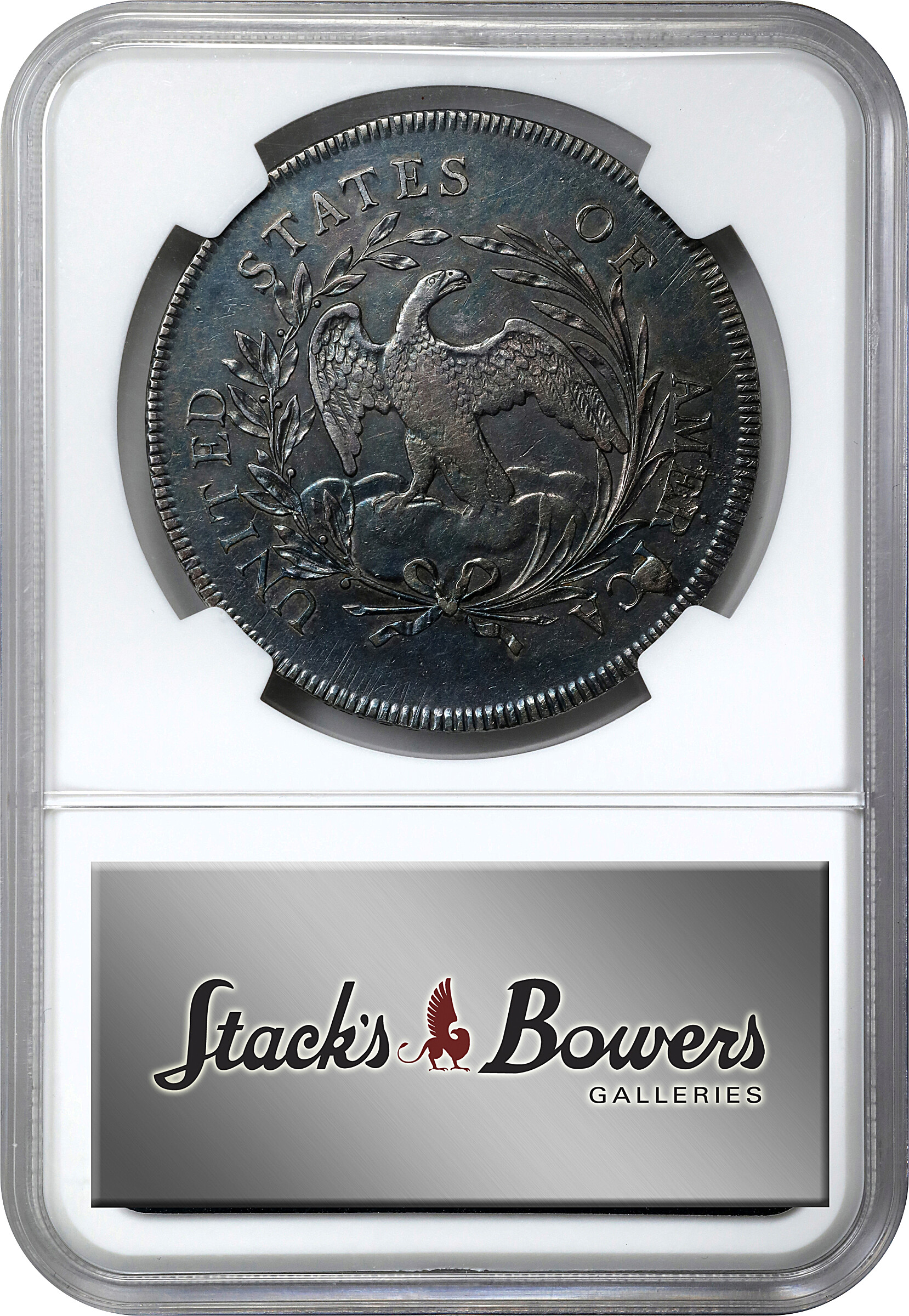 1796 $1  Large Date, Small Letters, B-5, BB-65 AG3 CAC thumbnail 4