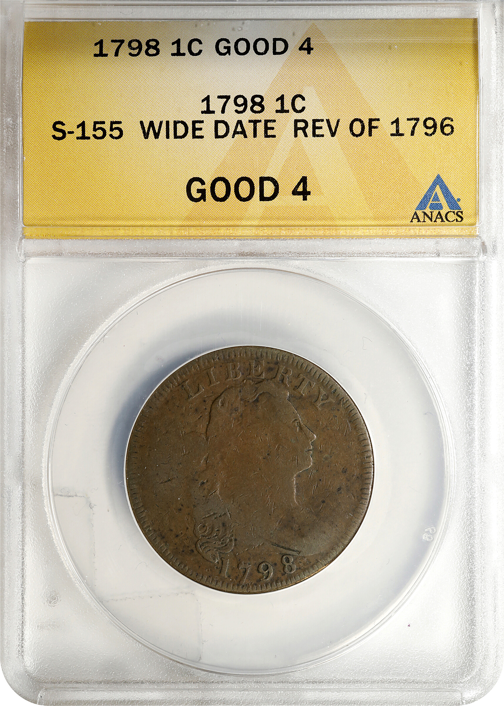 1798 1c Reverse of 1795, S-155  MS BN MS64 BN thumbnail 26