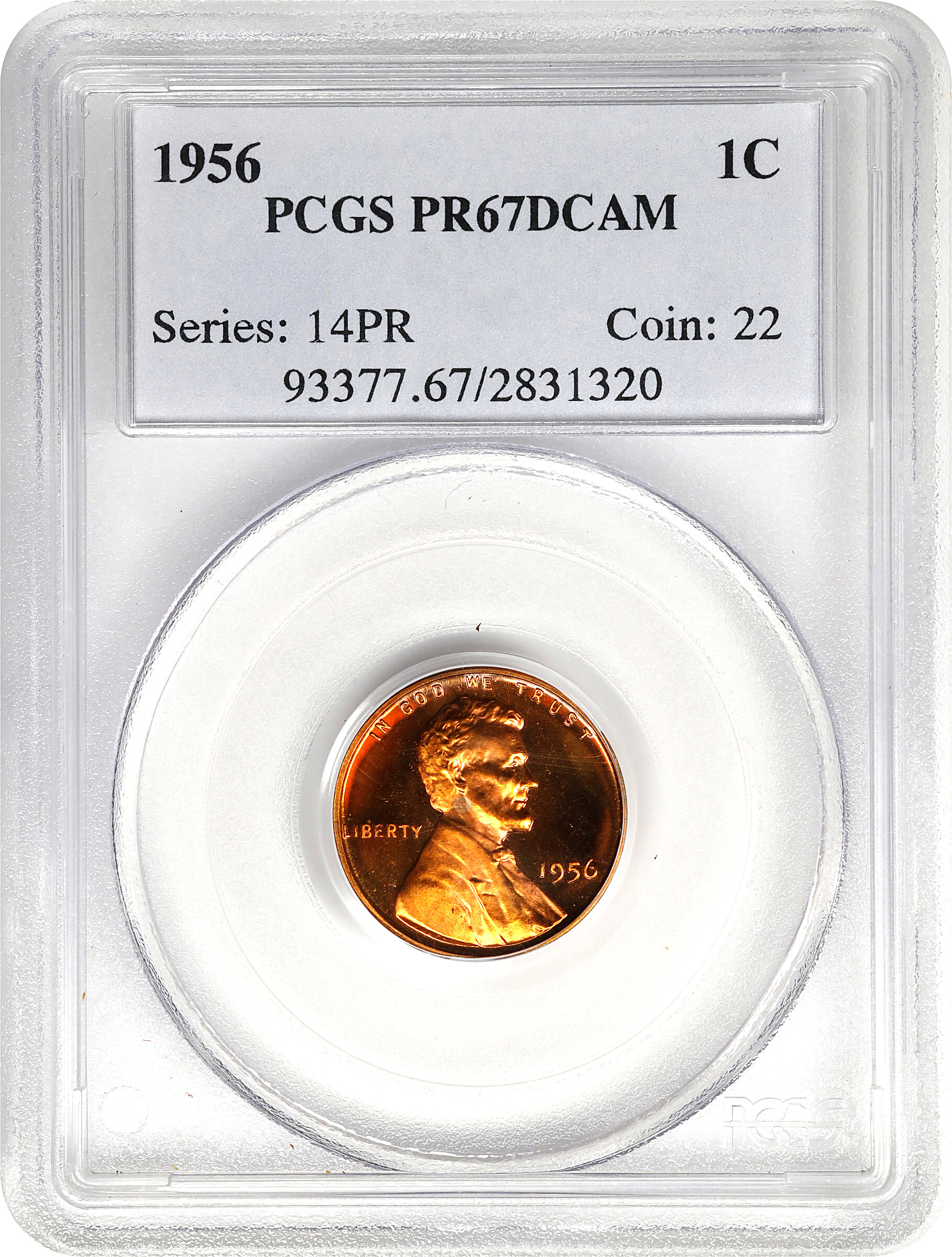 1956 1c PR RD DCAM PR67 RD DCAM thumbnail 8