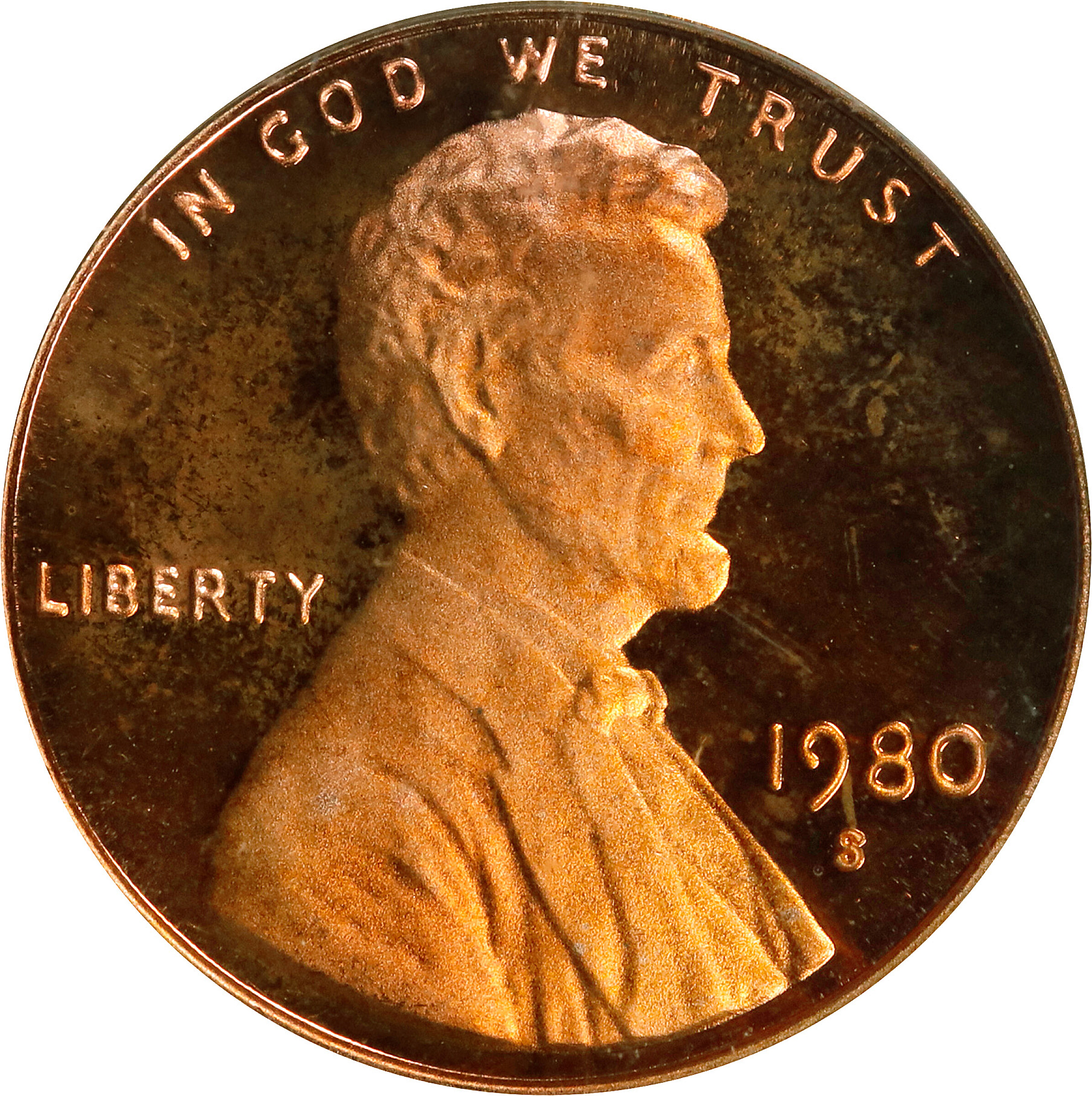 1980-S Lincoln Cent. Proof-70 Deep Cameo (PCGS).