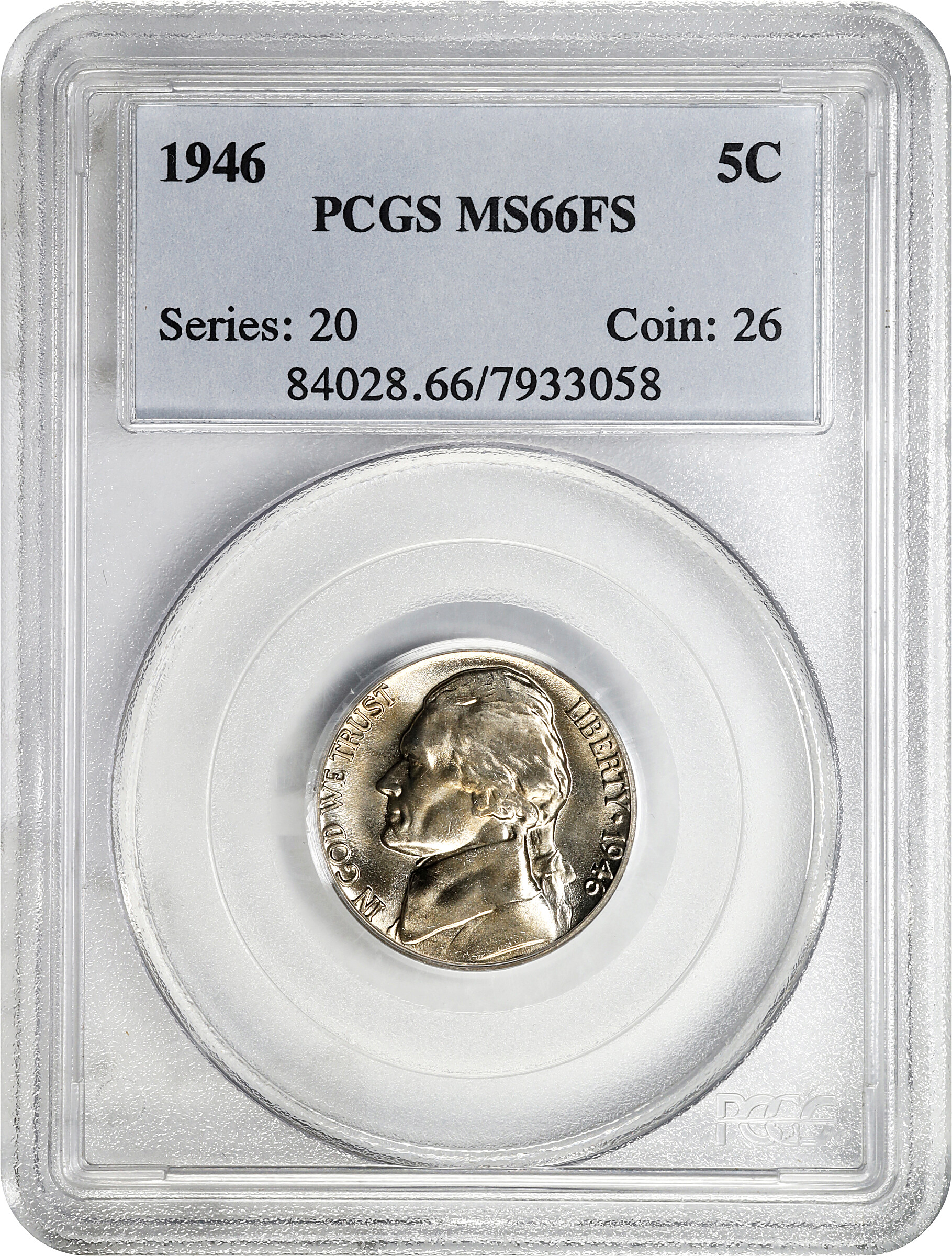 1946 5c MS FS MS66 FS thumbnail 14
