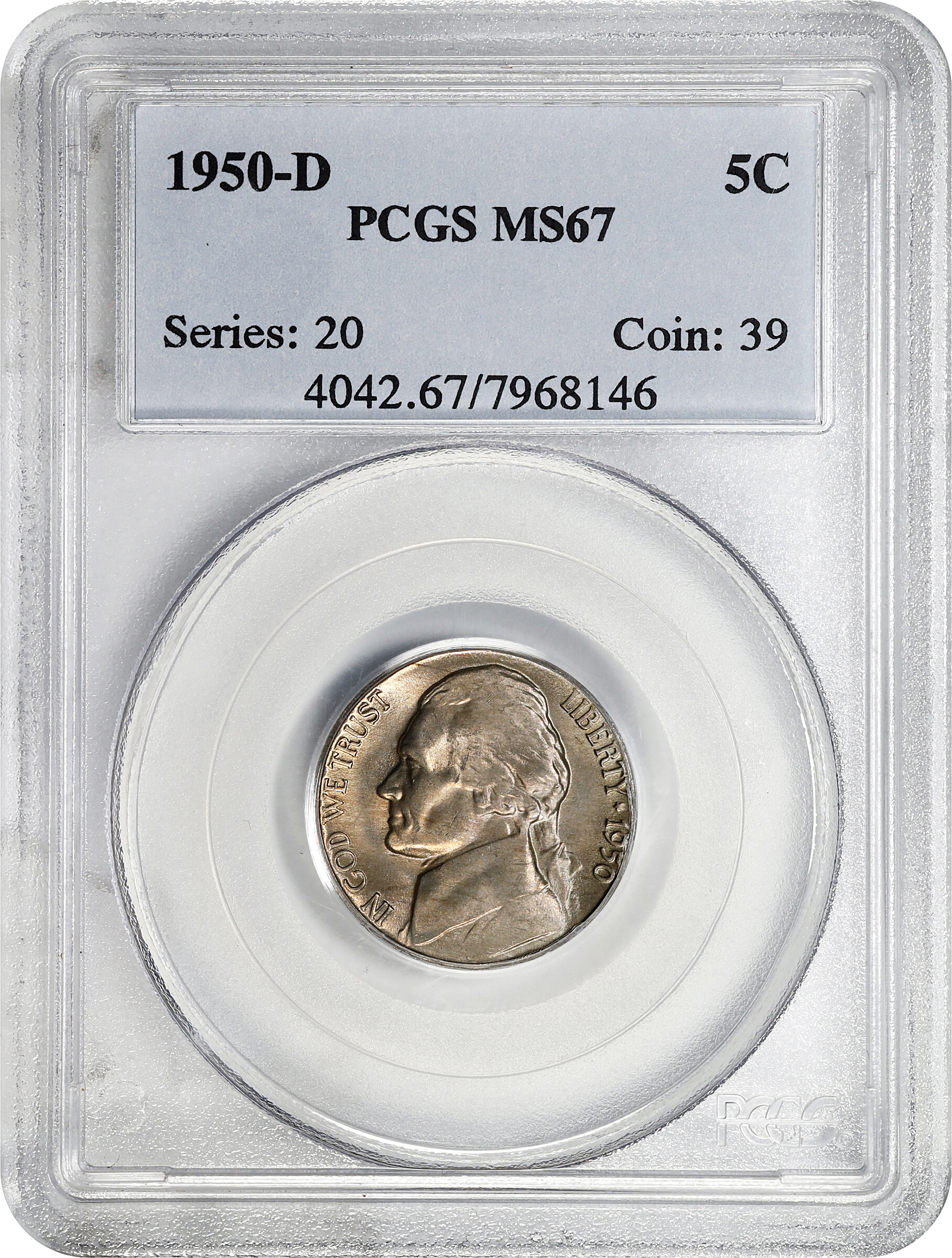 1950-D 5c MS67 thumbnail 8