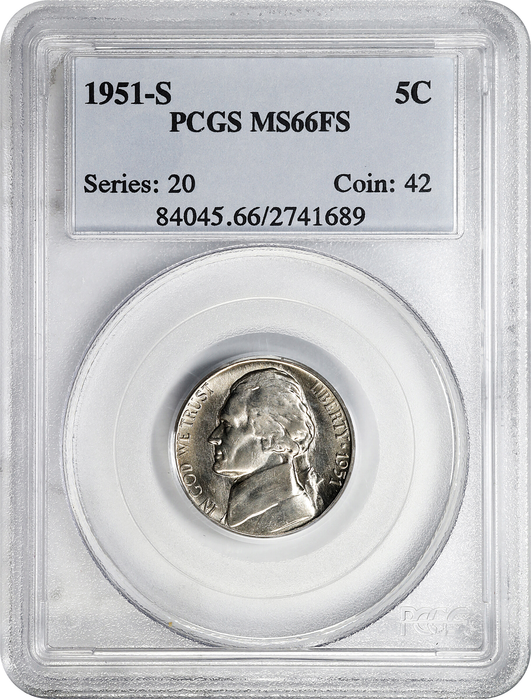 1951-S 5c MS FS MS63 FS thumbnail 19
