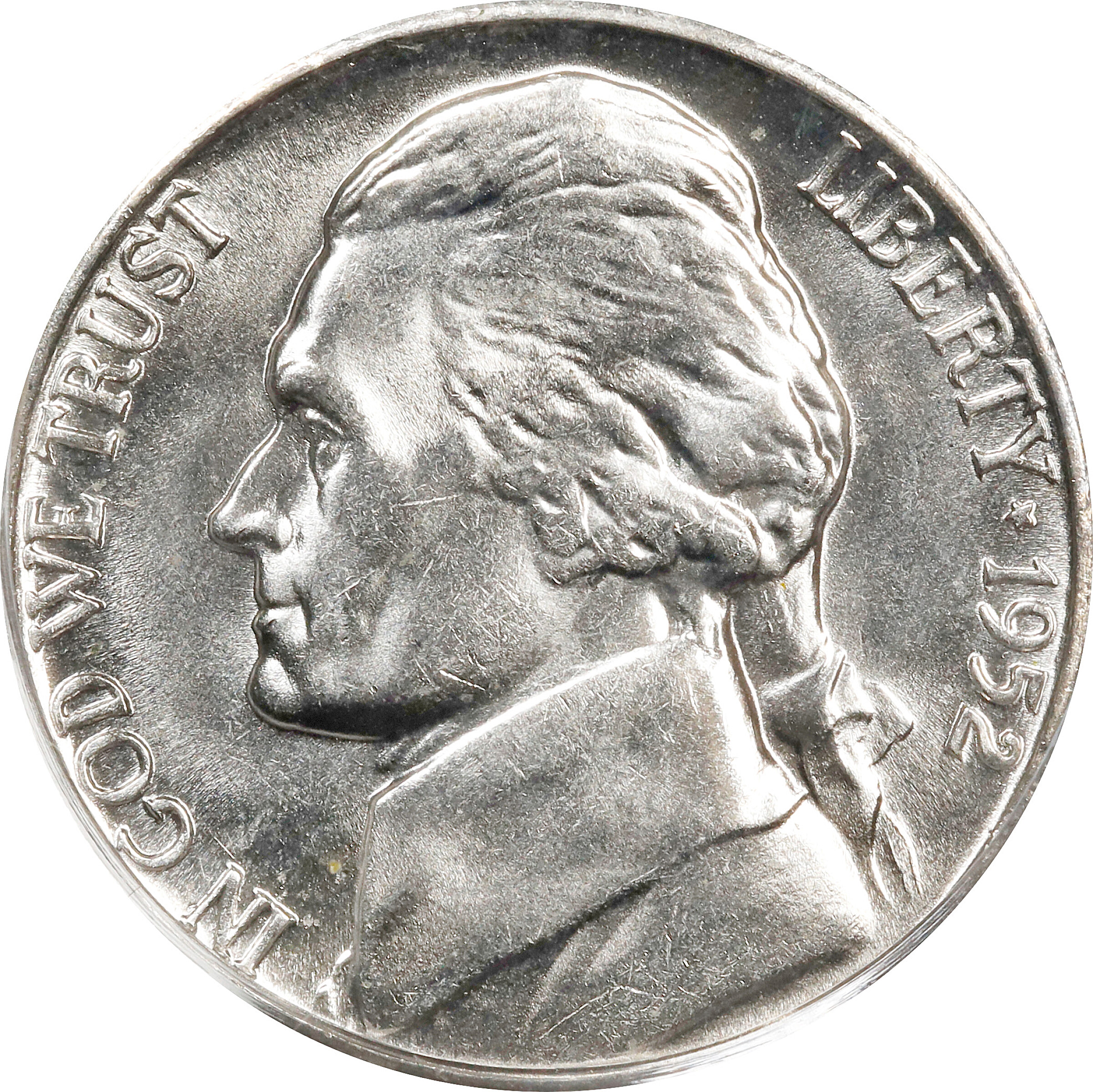 1952-D Jefferson Nickel. MS-66 FS (PCGS).