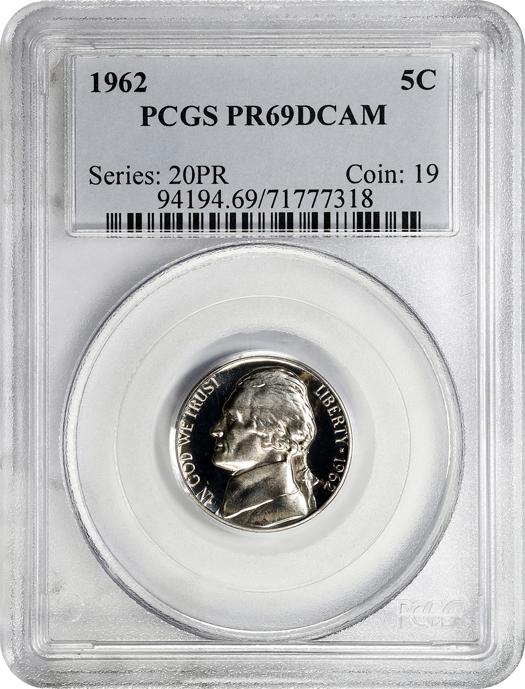 1962 5c PR DCAM PR65 DCAM thumbnail 26