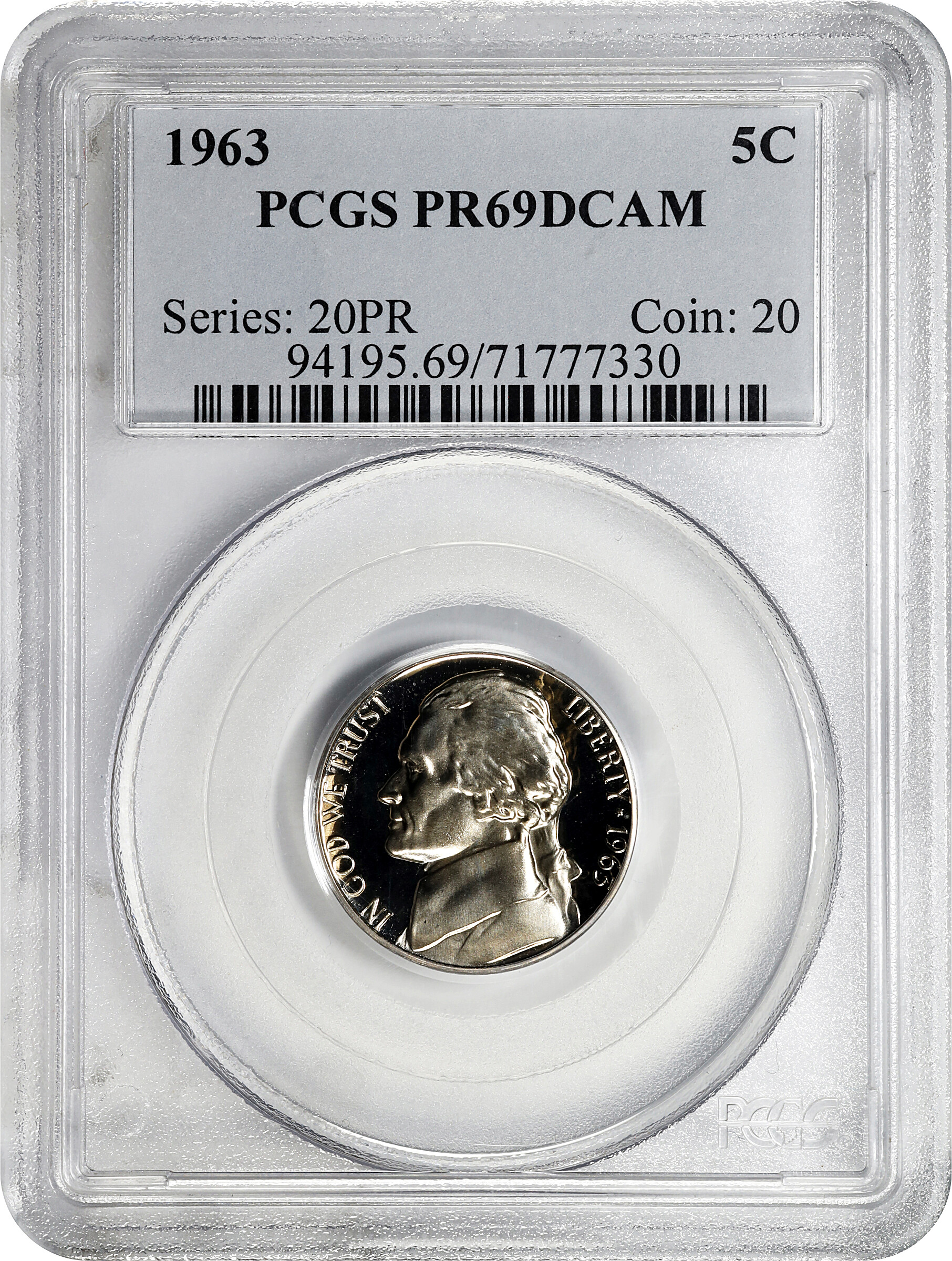 1963 5c PR DCAM PR69 DCAM thumbnail 6