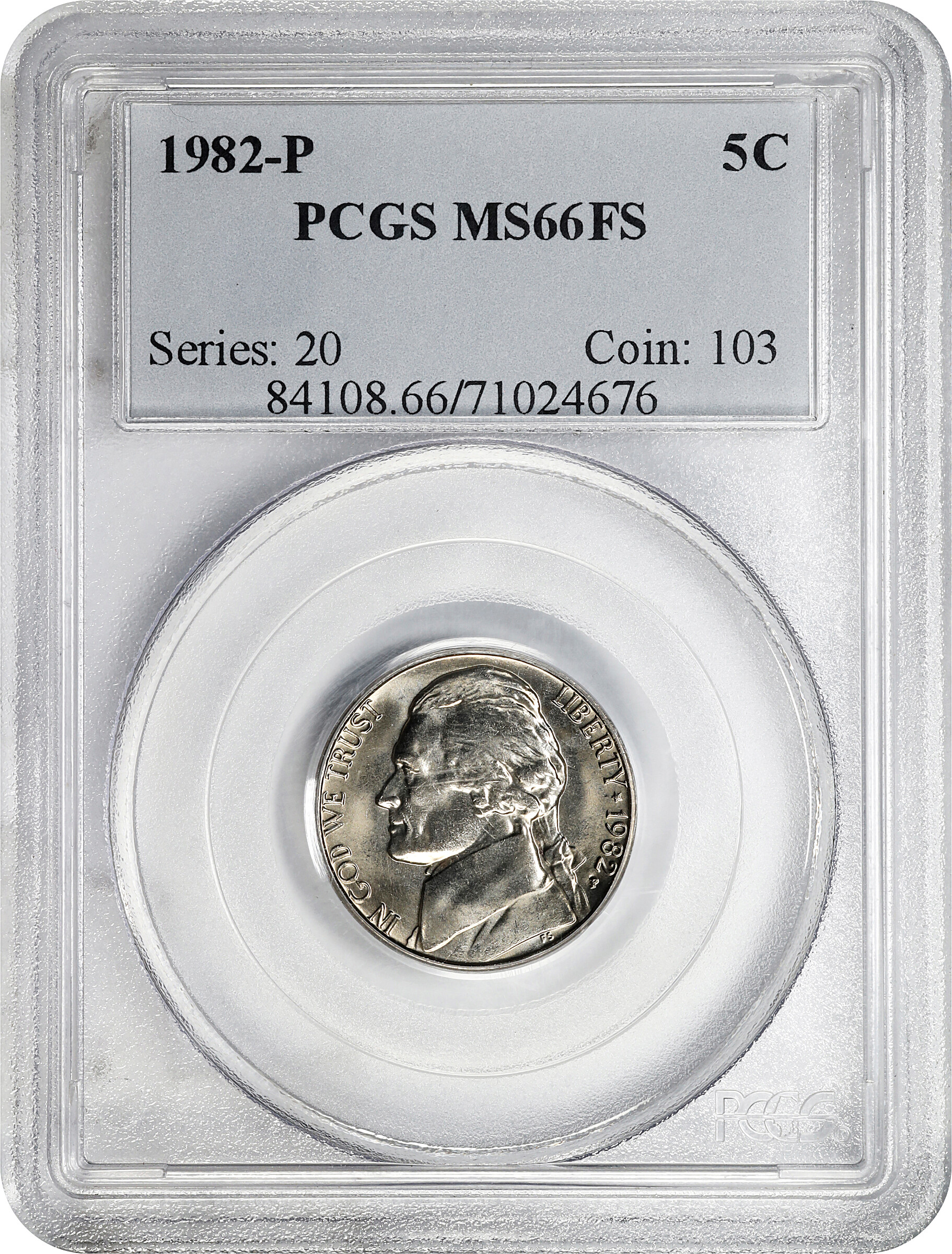 1982-P 5c MS FS MS63 FS thumbnail 9
