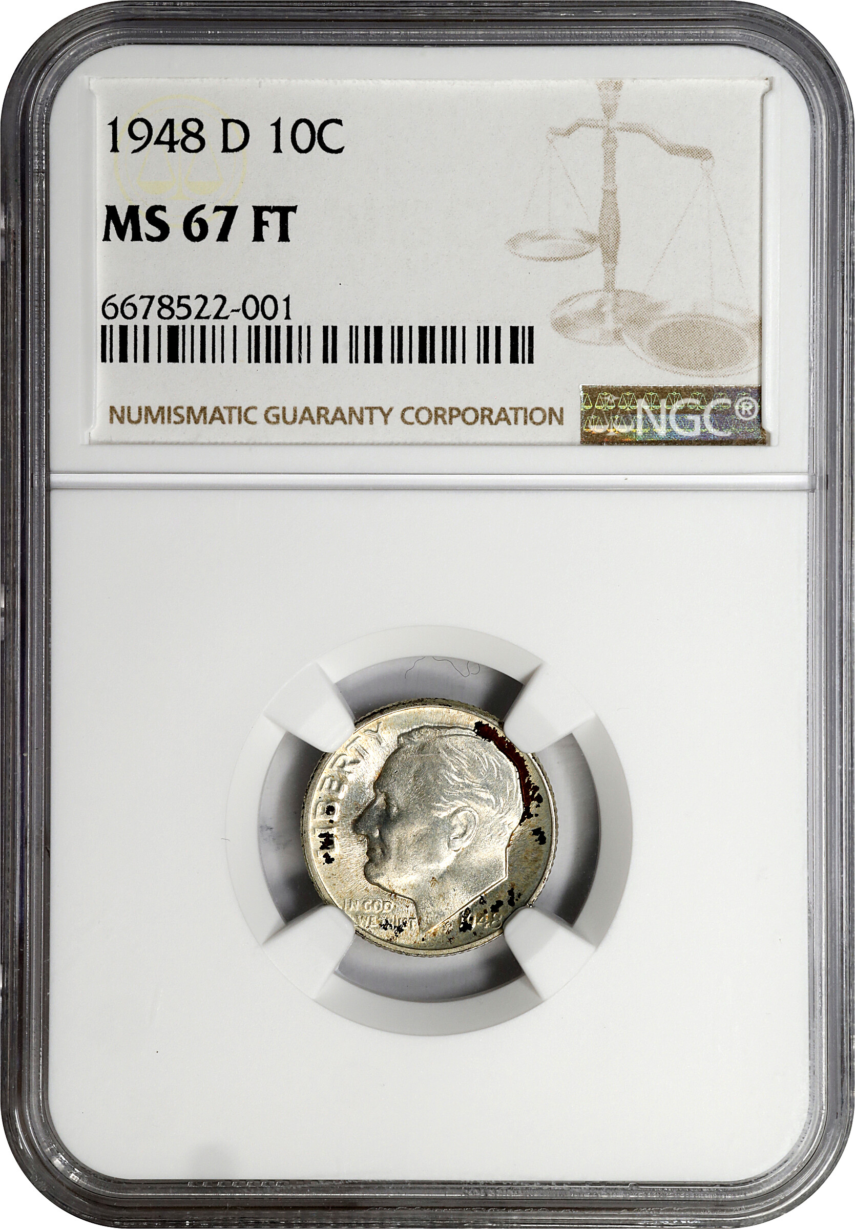 1948-D 10c MS FB MS67 FB CAC thumbnail 11
