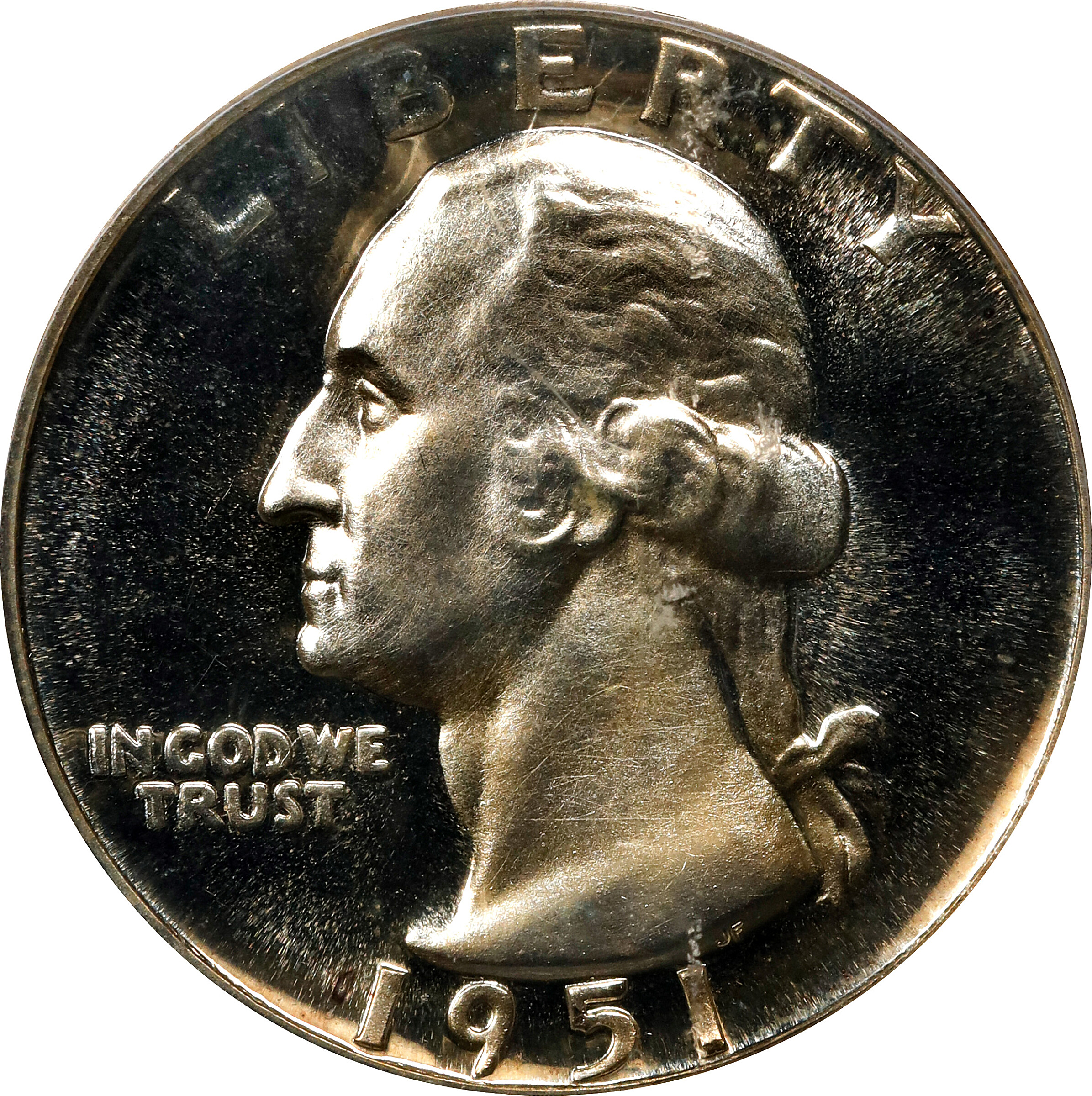 1951 Washington Quarter. Proof-67 Cameo (PCGS).