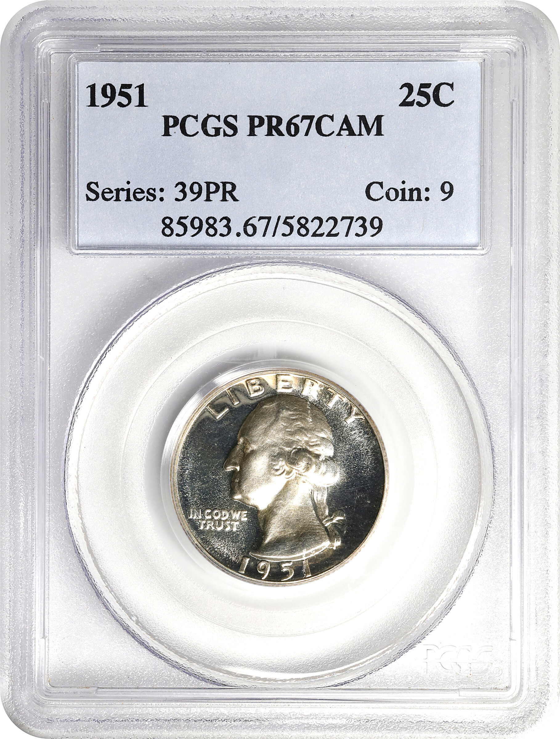 1951 25c PR CAM PR67 CAM thumbnail 8