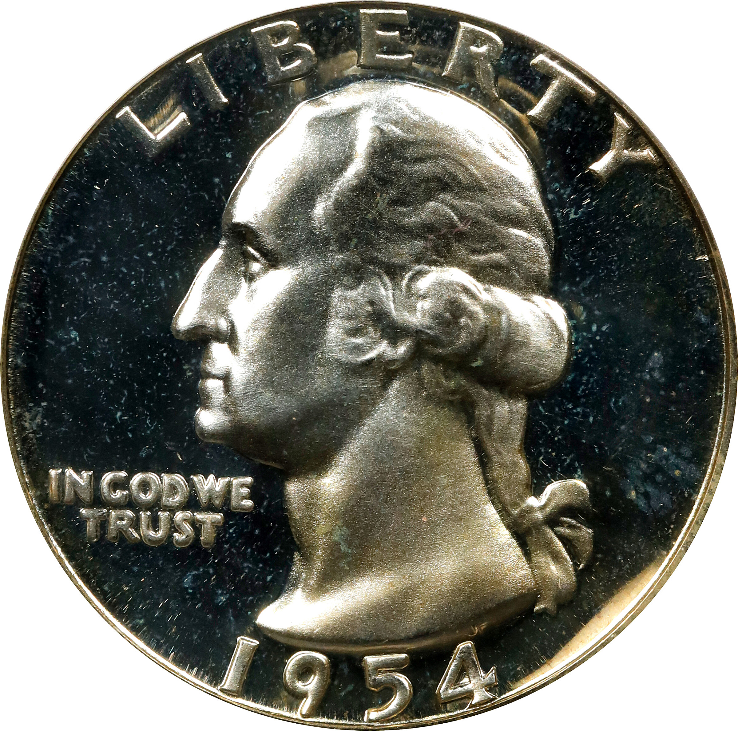 1954 Washington Quarter. Proof-68 Deep Cameo (PCGS).