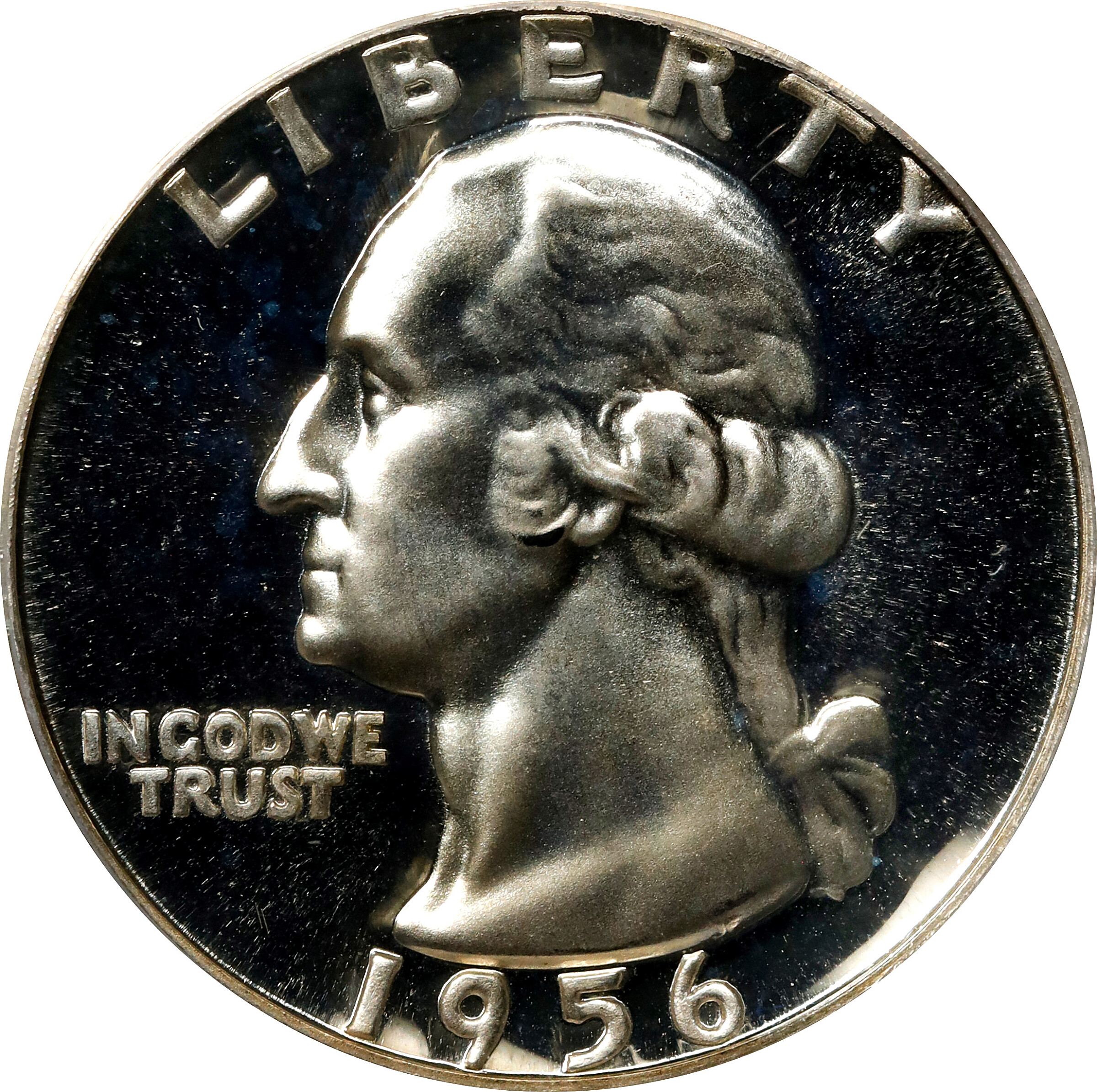 1956 Washington Quarter. Proof-69 Deep Cameo (PCGS).