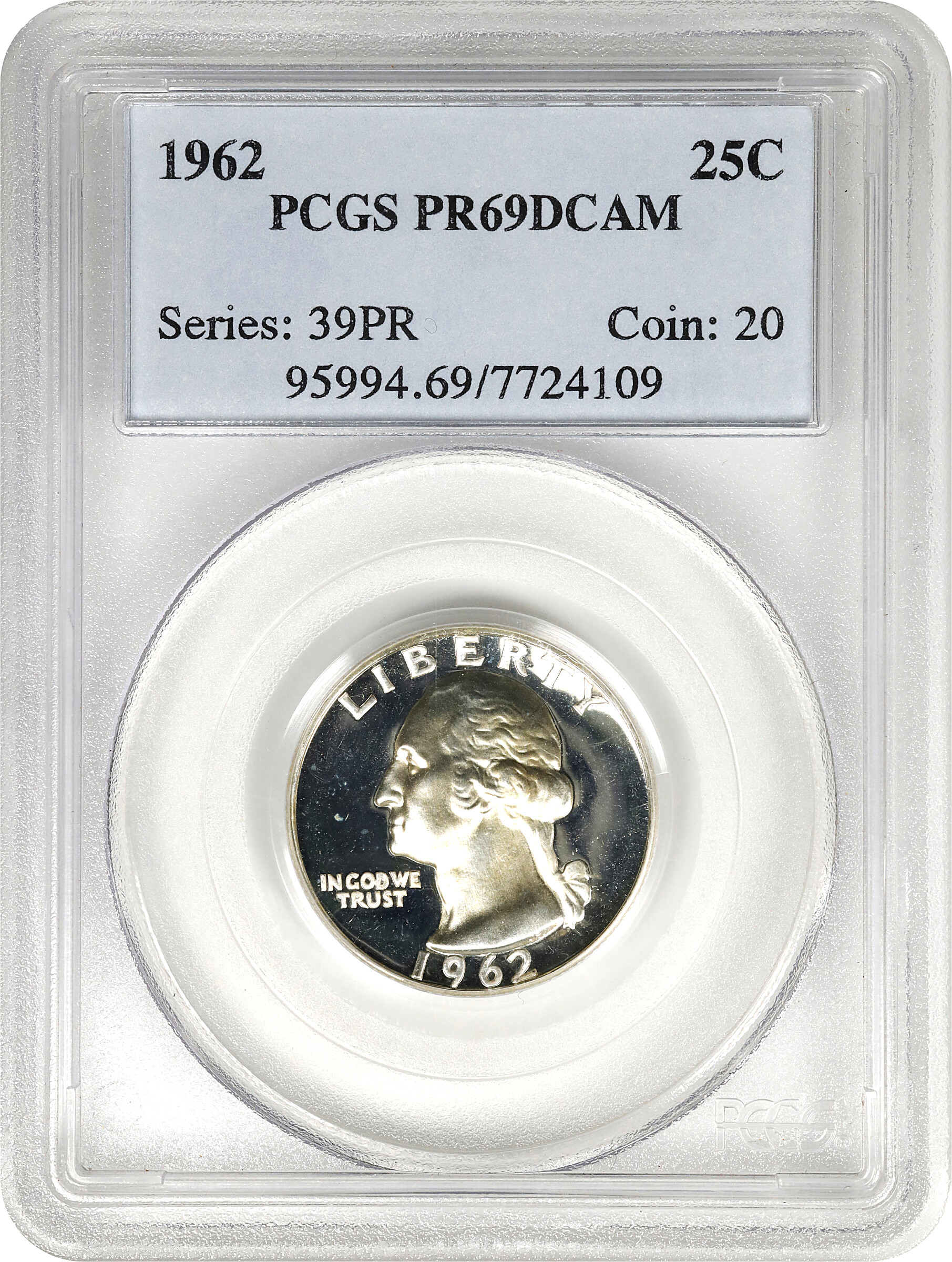 1962 25c PR DCAM PR69 DCAM thumbnail 5