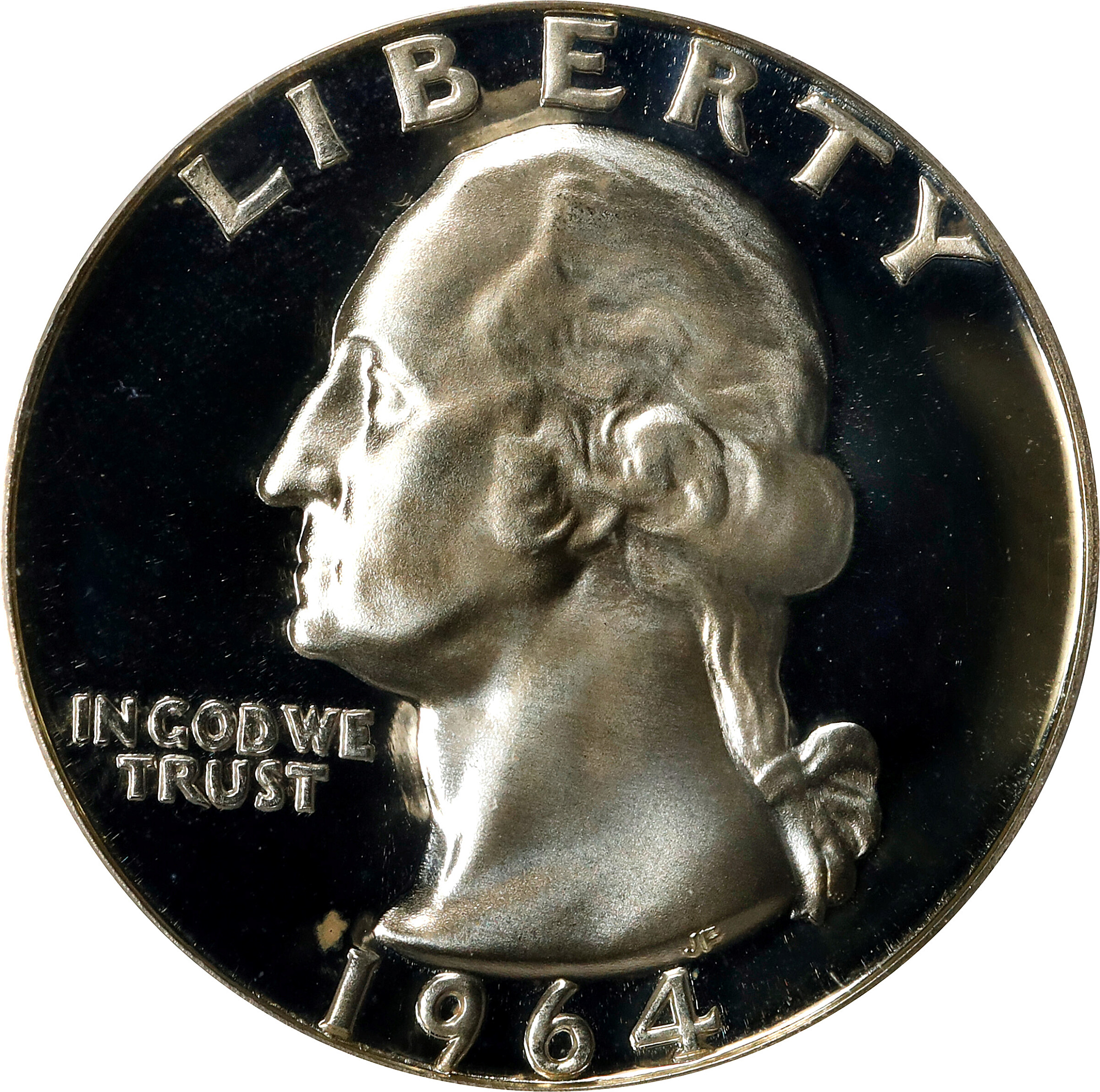 1964 Washington Quarter. Proof-69 Deep Cameo (PCGS).