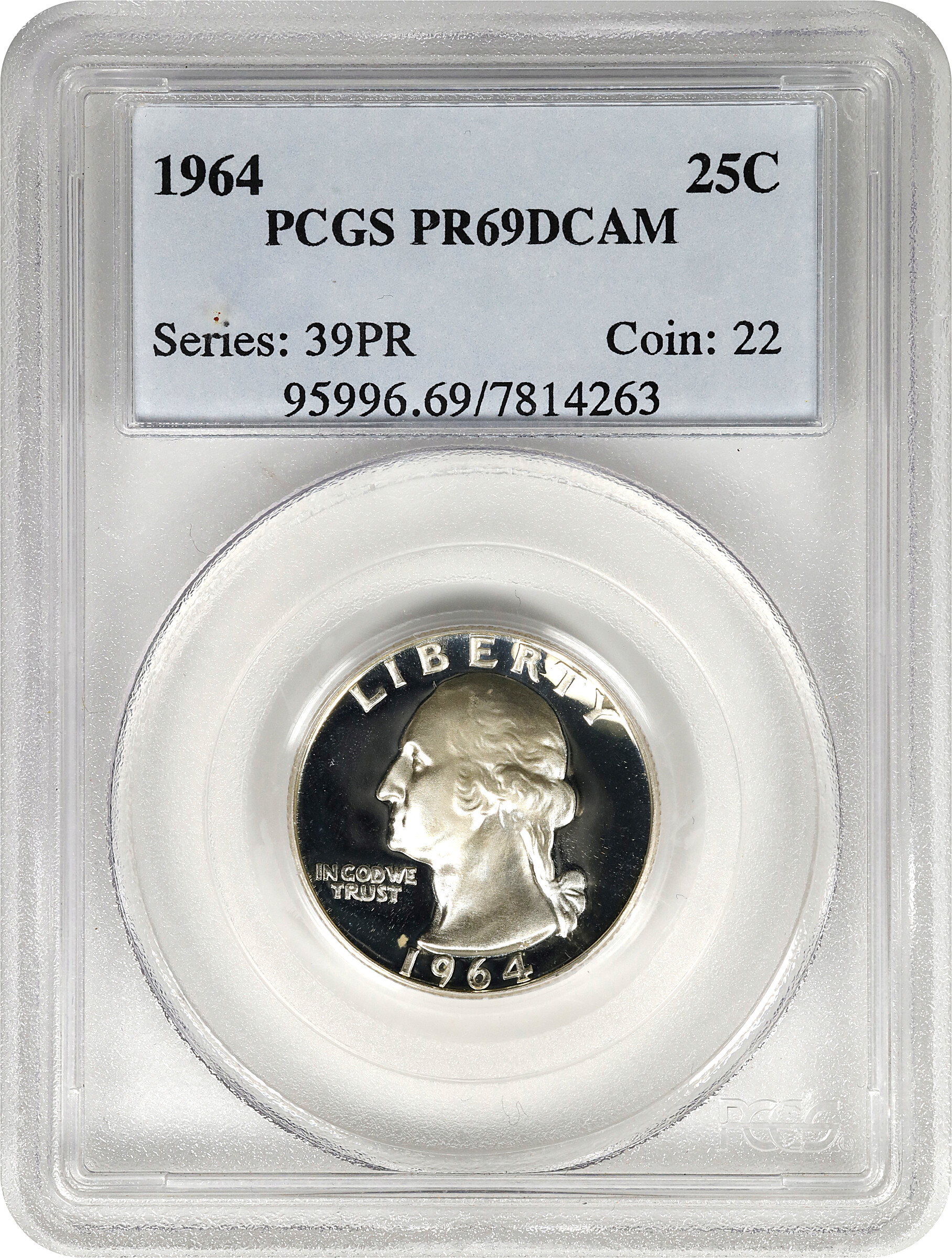 1964 25c PR DCAM PR69 DCAM thumbnail 8