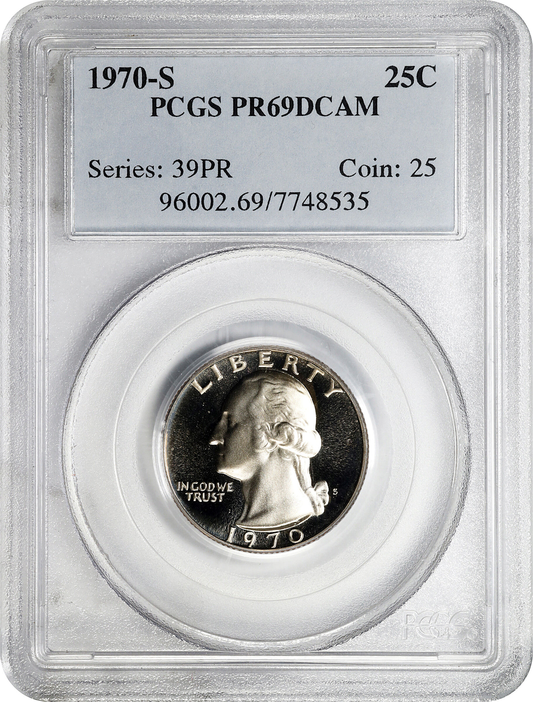 1970-S 25c PR DCAM PR69 DCAM thumbnail 6