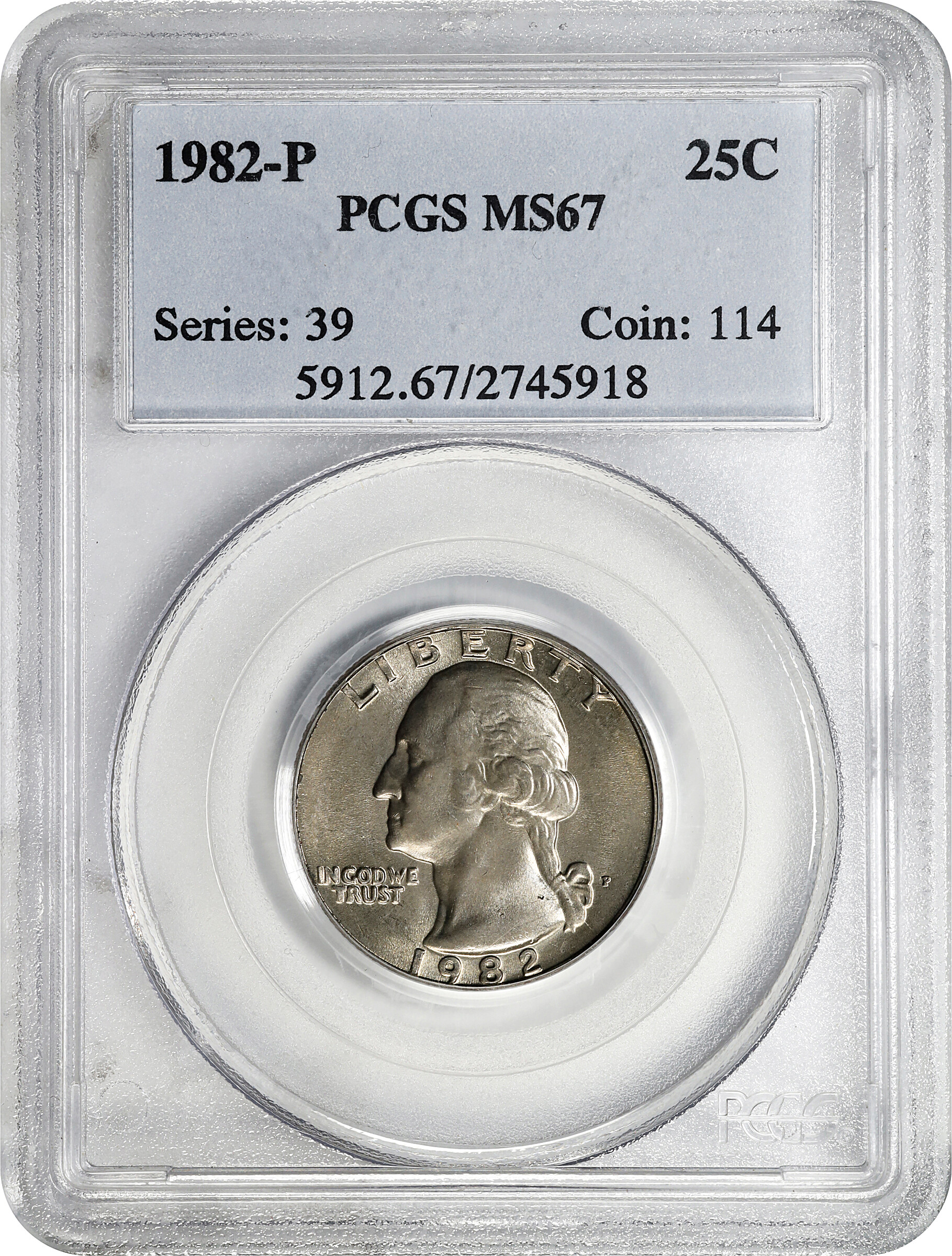 1982-P 25c MS67 thumbnail 8