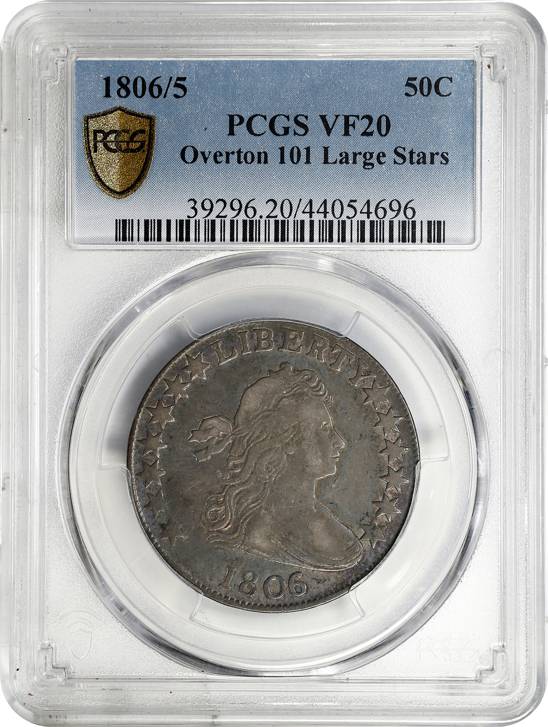 1806/5 50c Large Stars, O-101 F12 thumbnail 18