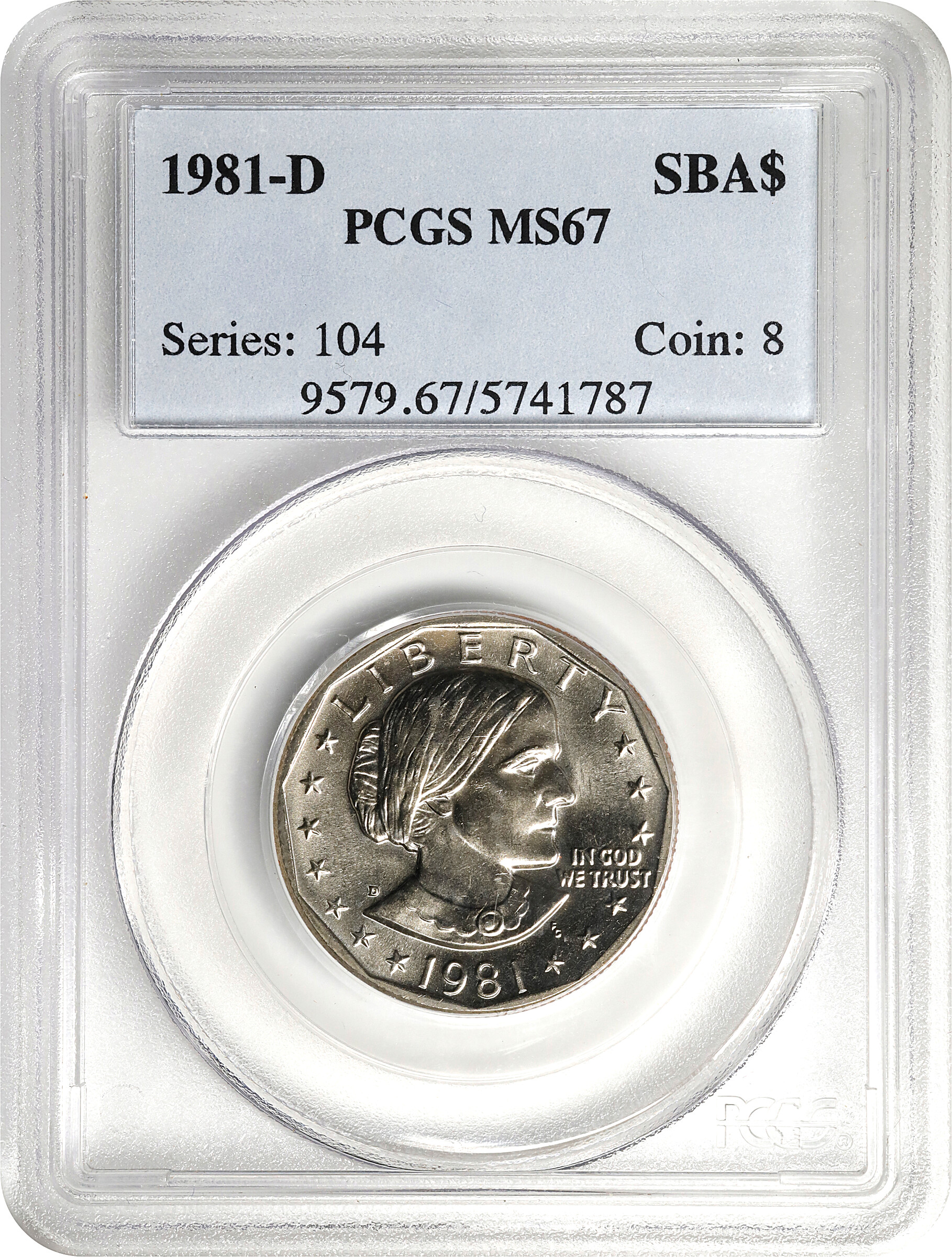 1981-D SBA $1 MS67 thumbnail 14