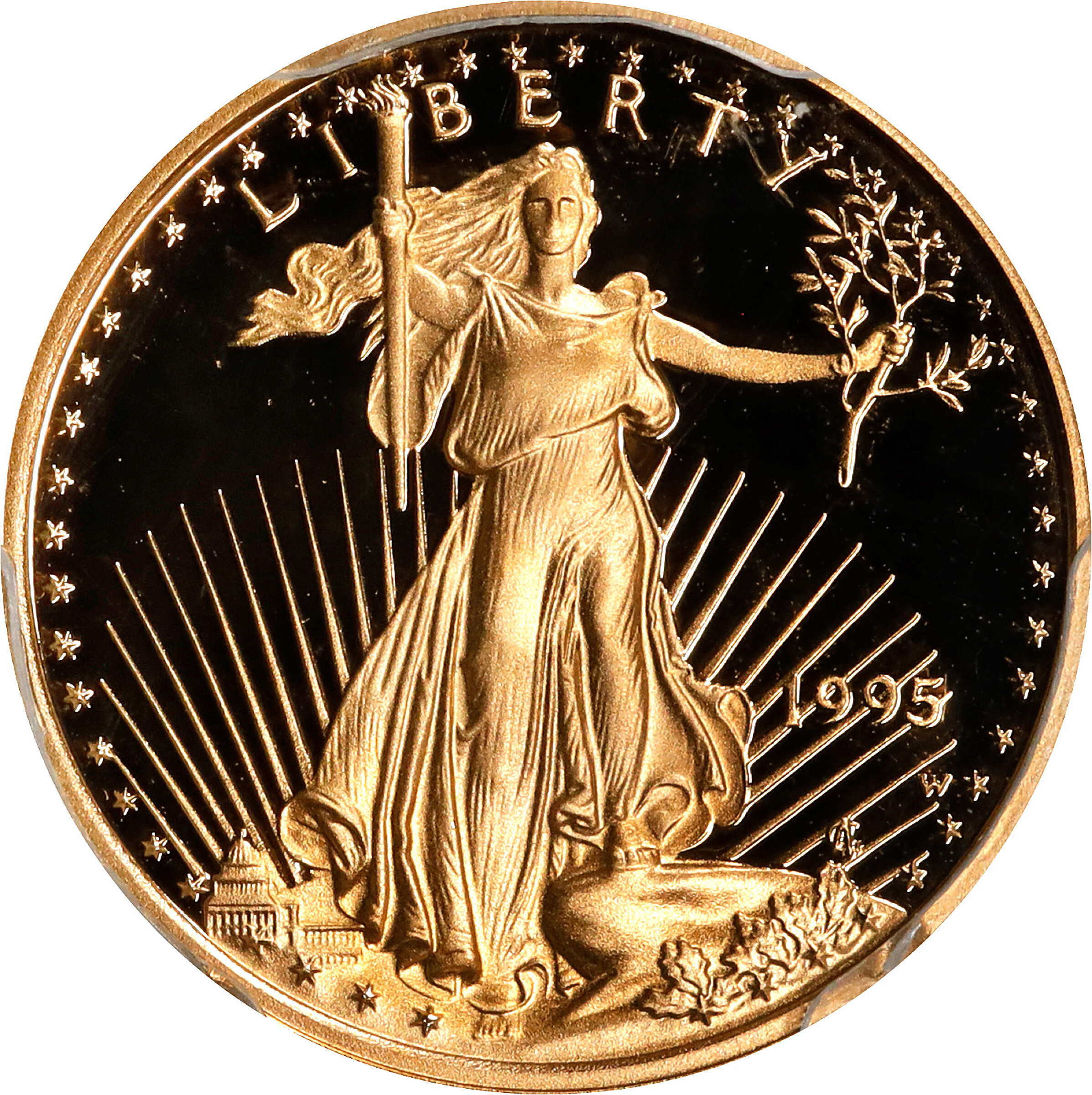 1995-W Tenth-Ounce Gold Eagle. Proof-70 Deep Cameo (PCGS).
