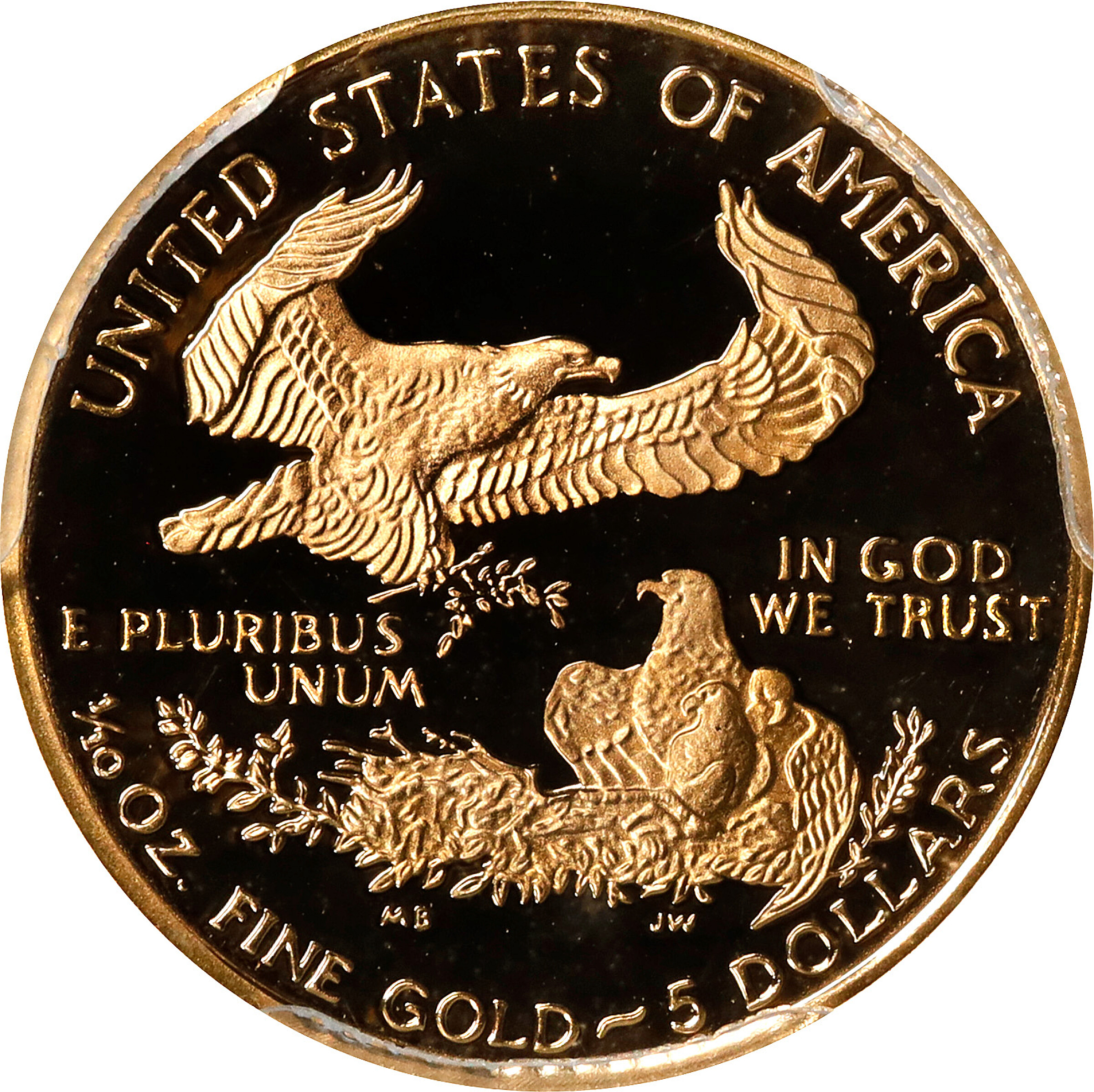 1995-W $5  Gold Eagle PR DCAM PR70 DCAM thumbnail 5
