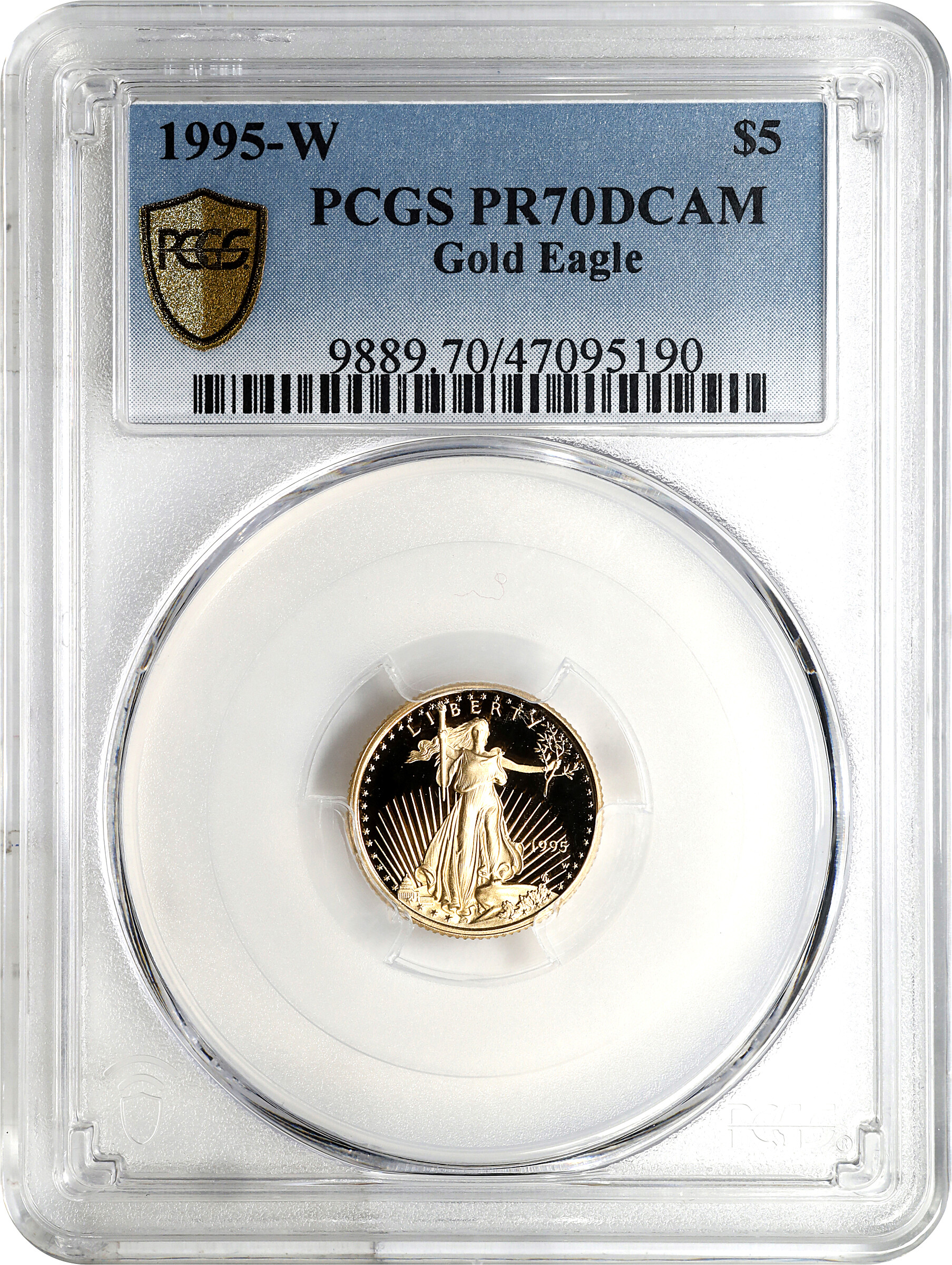 1995-W $5  Gold Eagle PR DCAM PR70 DCAM thumbnail 6