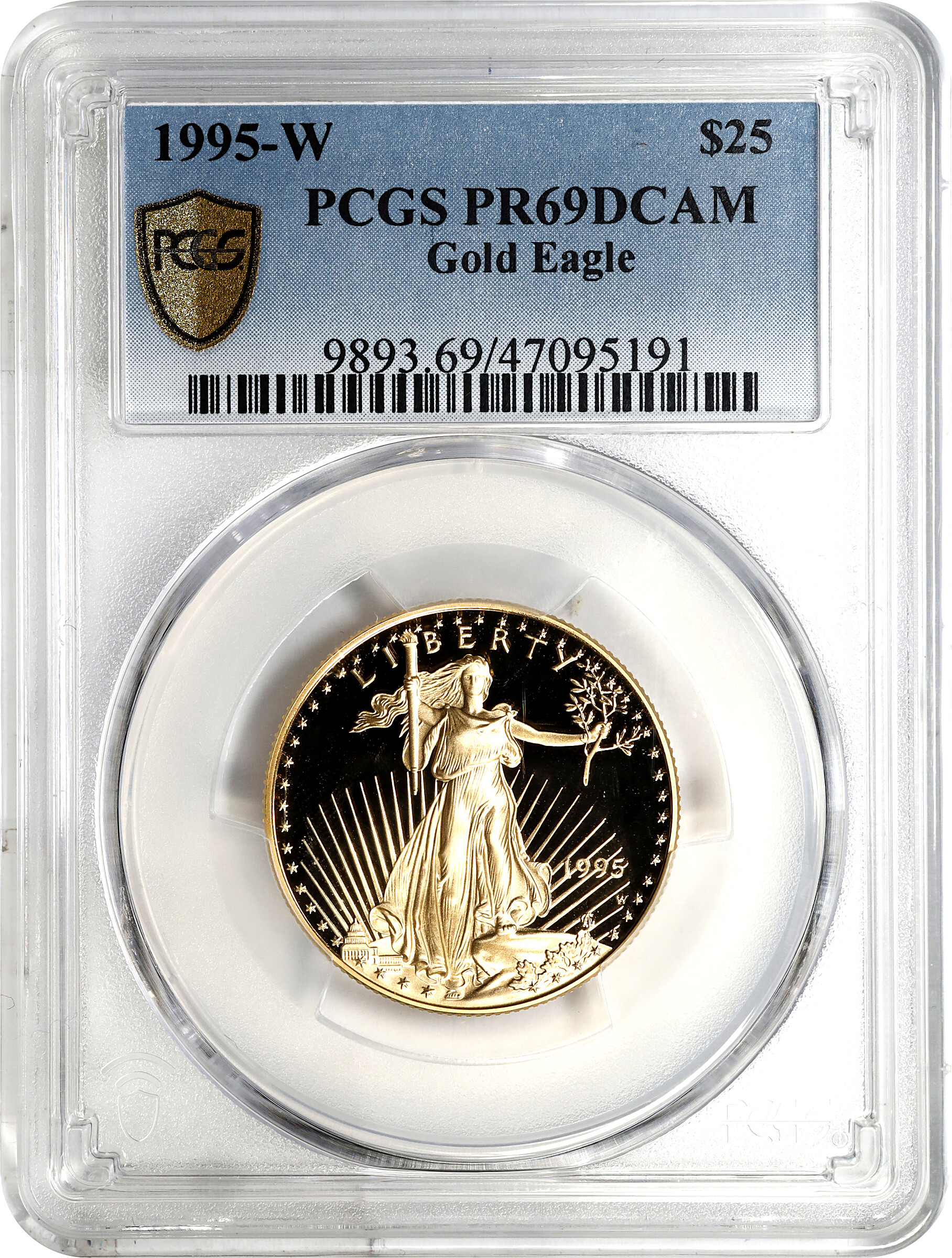 1995-W $25  Gold Eagle PR DCAM PR65 DCAM CAC thumbnail 16