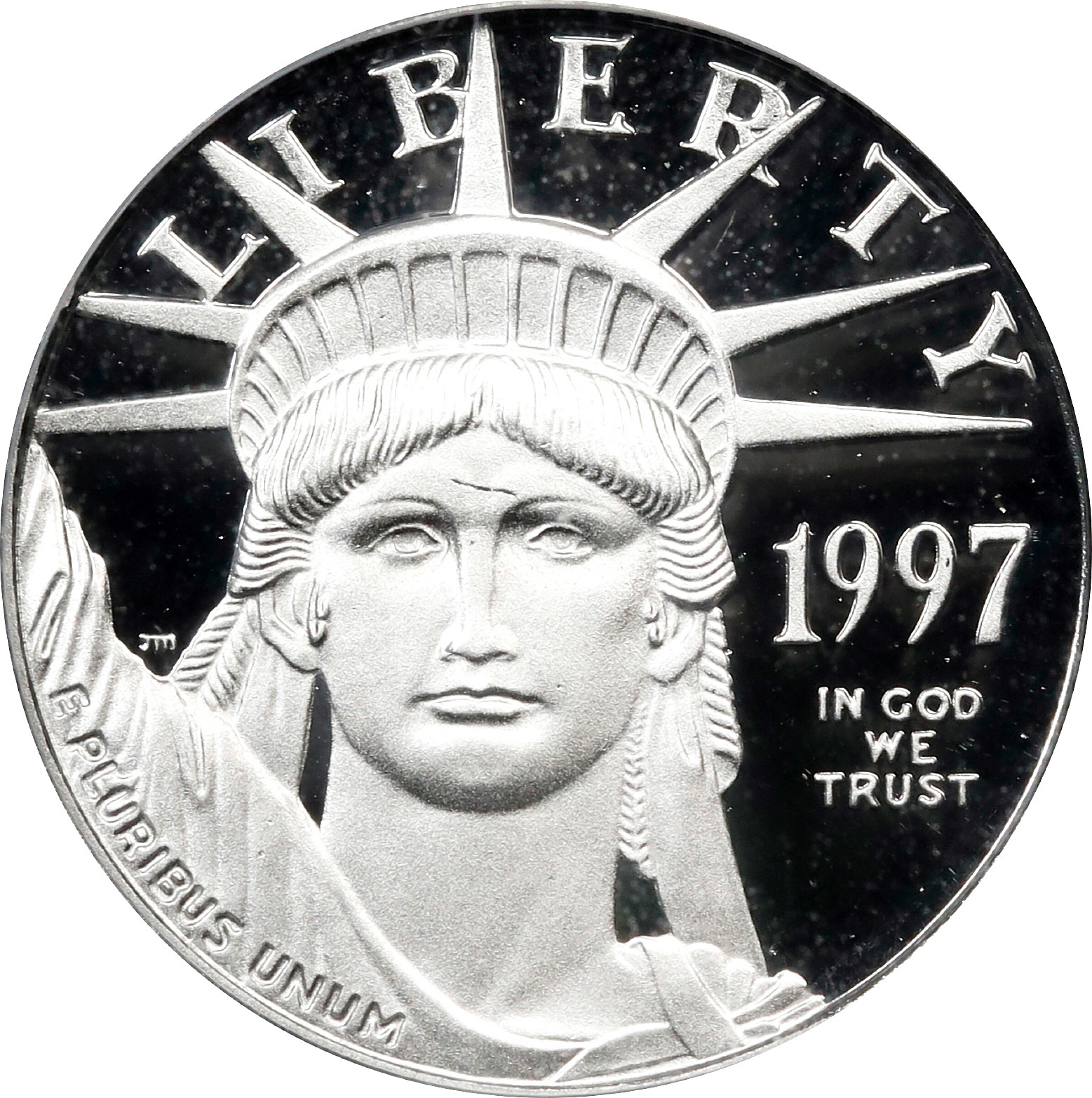 1997-W Tenth-Ounce Platinum Eagle. Proof-69 Deep Cameo (PCGS).