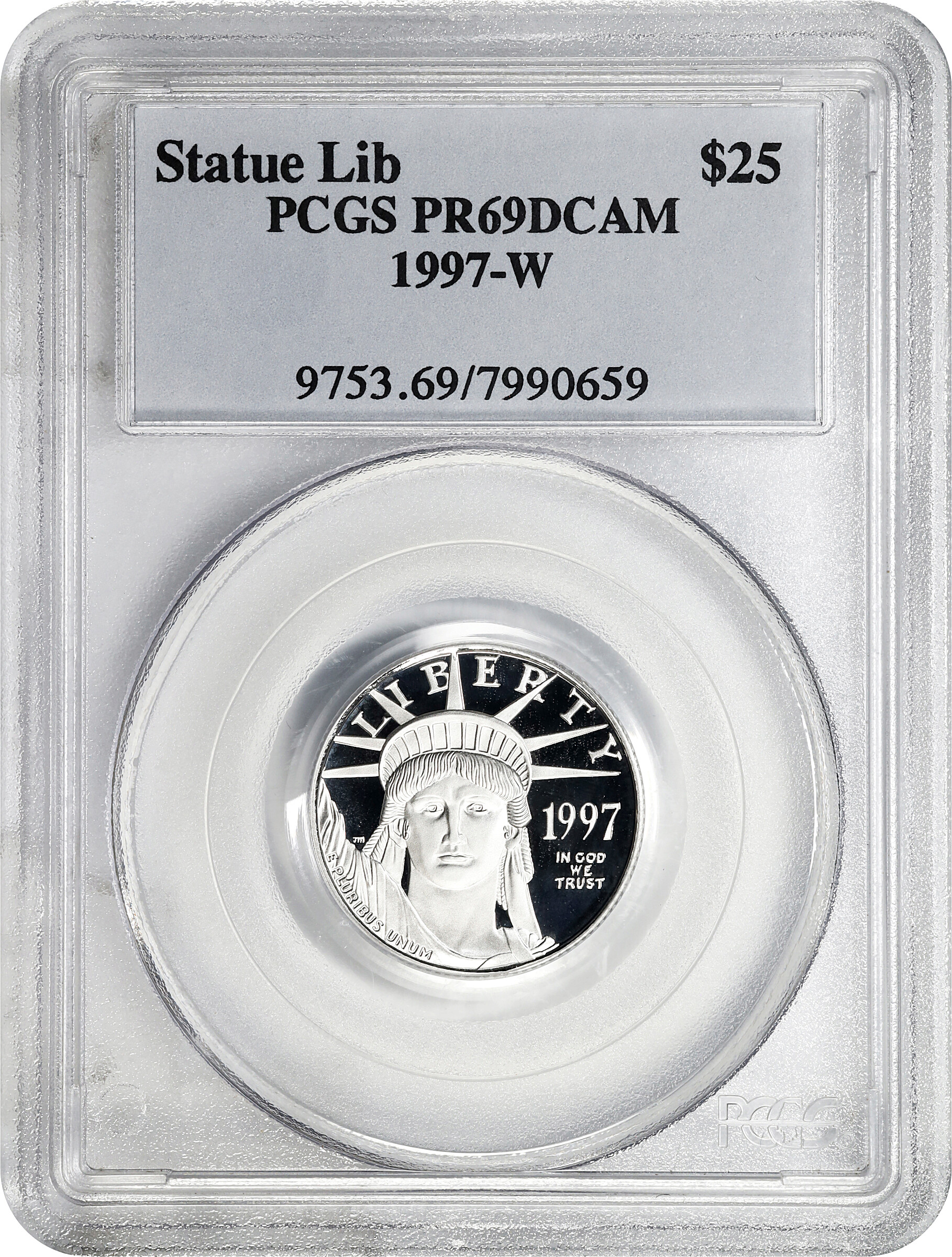 1997-W $25  Platinum Eagle PR DCAM PR66 DCAM thumbnail 7