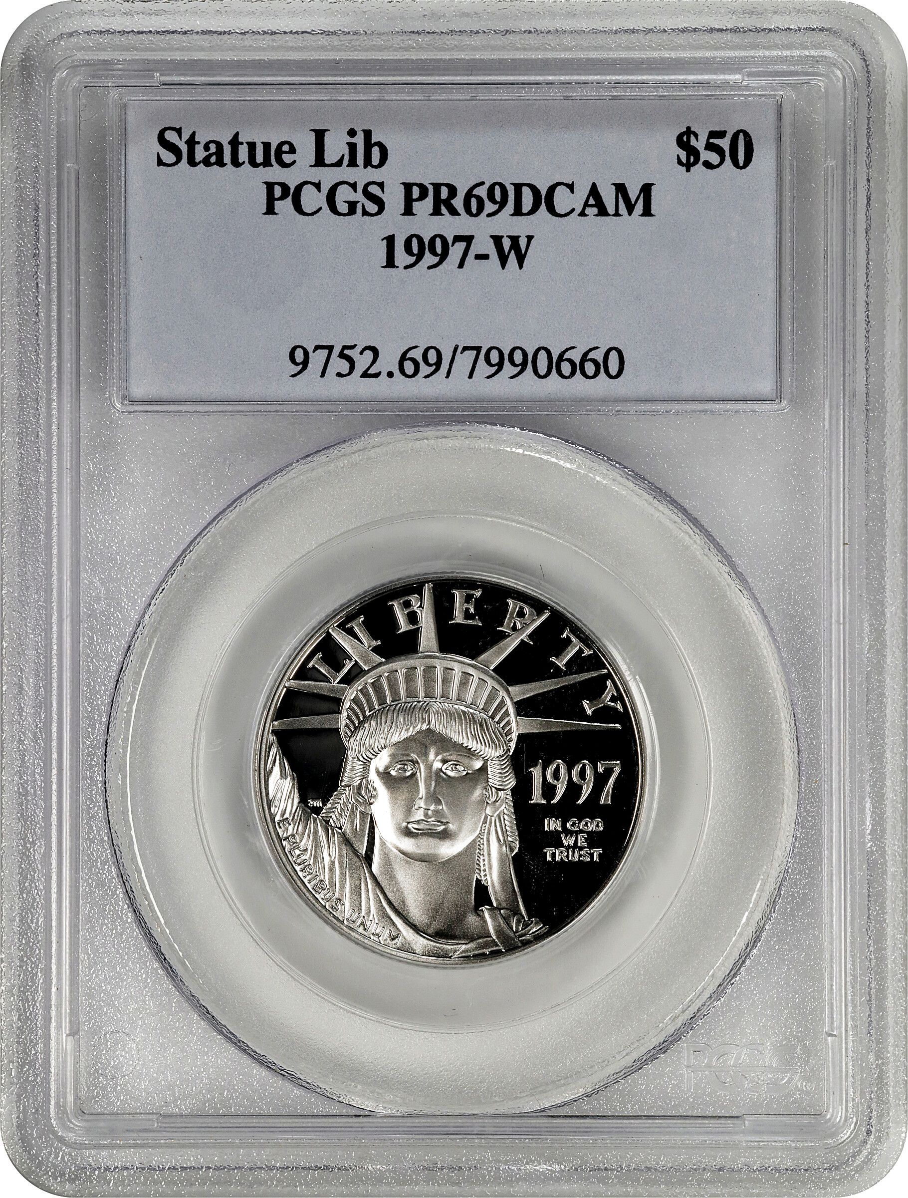 1997-W P$50  Platinum Eagle PR DCAM PR65 DCAM thumbnail 4
