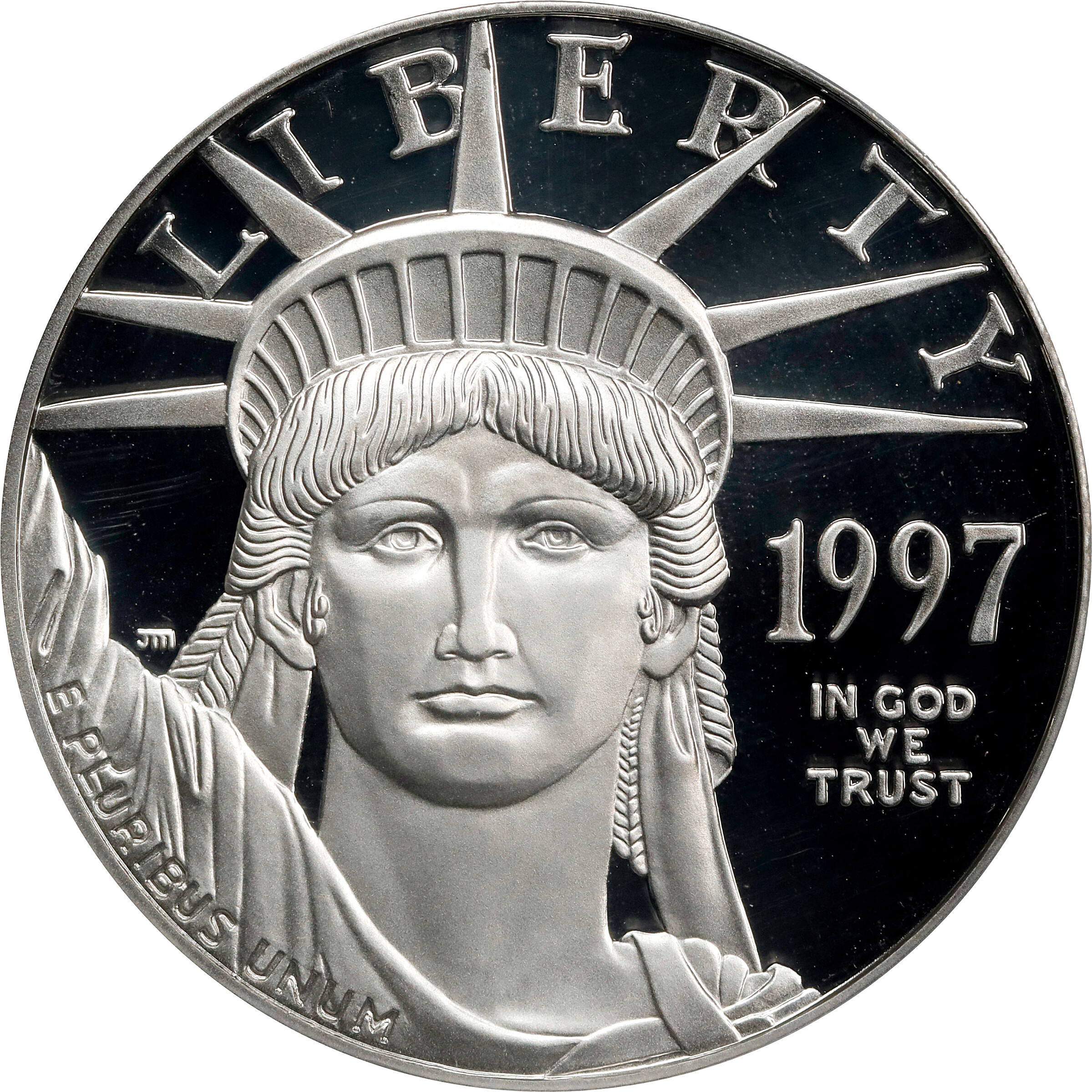 1997-W One-Ounce Platinum Eagle. Proof-69 Deep Cameo (PCGS).
