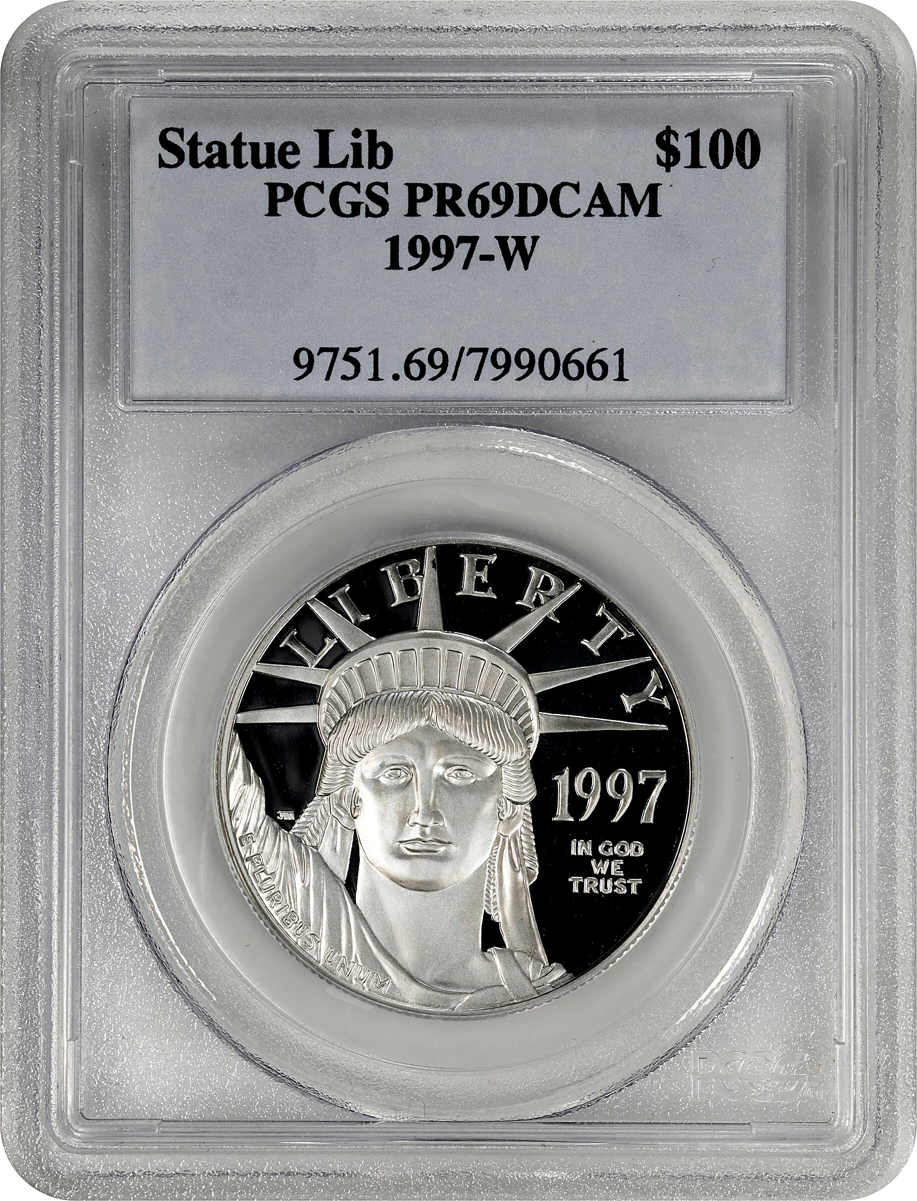 1997-W P$100  Platinum Eagle PR DCAM PR65 DCAM thumbnail 16