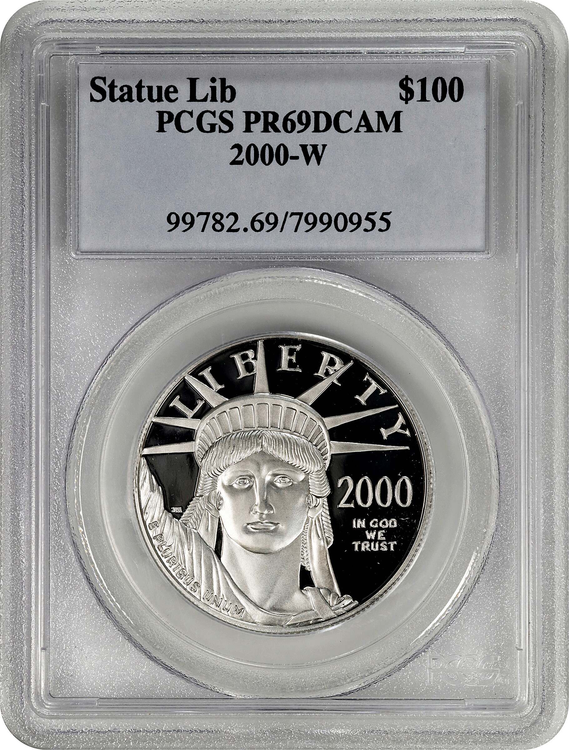2000-W P$100  Platinum Eagle PR DCAM PR66 DCAM thumbnail 10