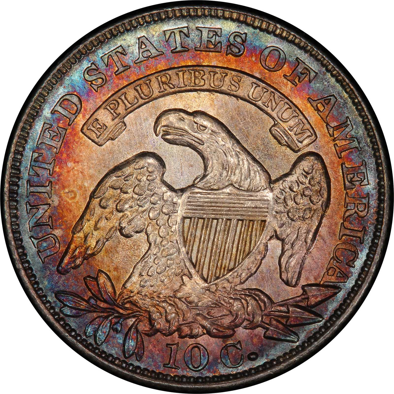 1834 10c Large 4, JR-5 MS66 CAC thumbnail 8