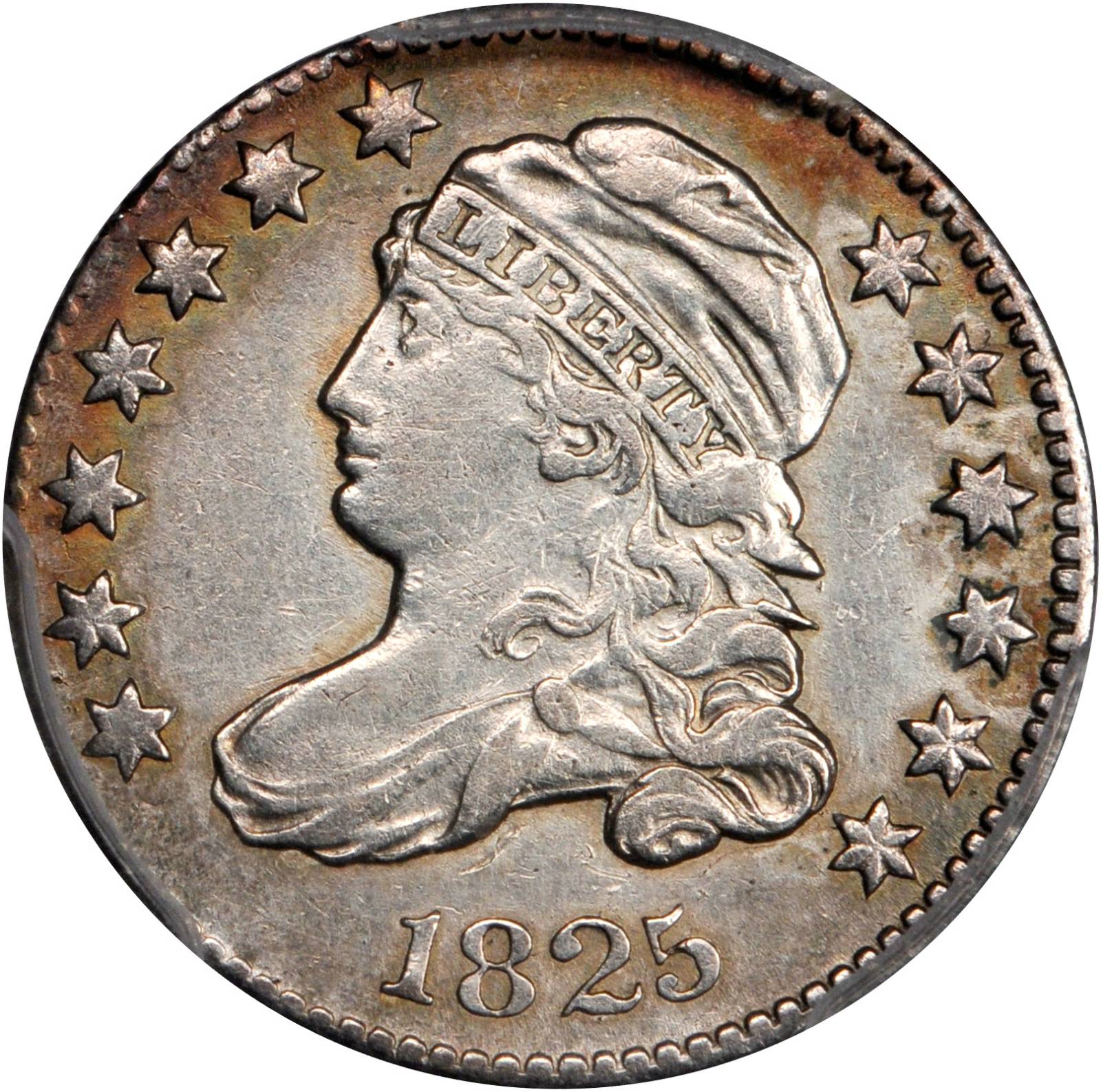 1825 Capped Bust Dime. JR-2. Rarity-2. EF Details--Cleaning (PCGS).