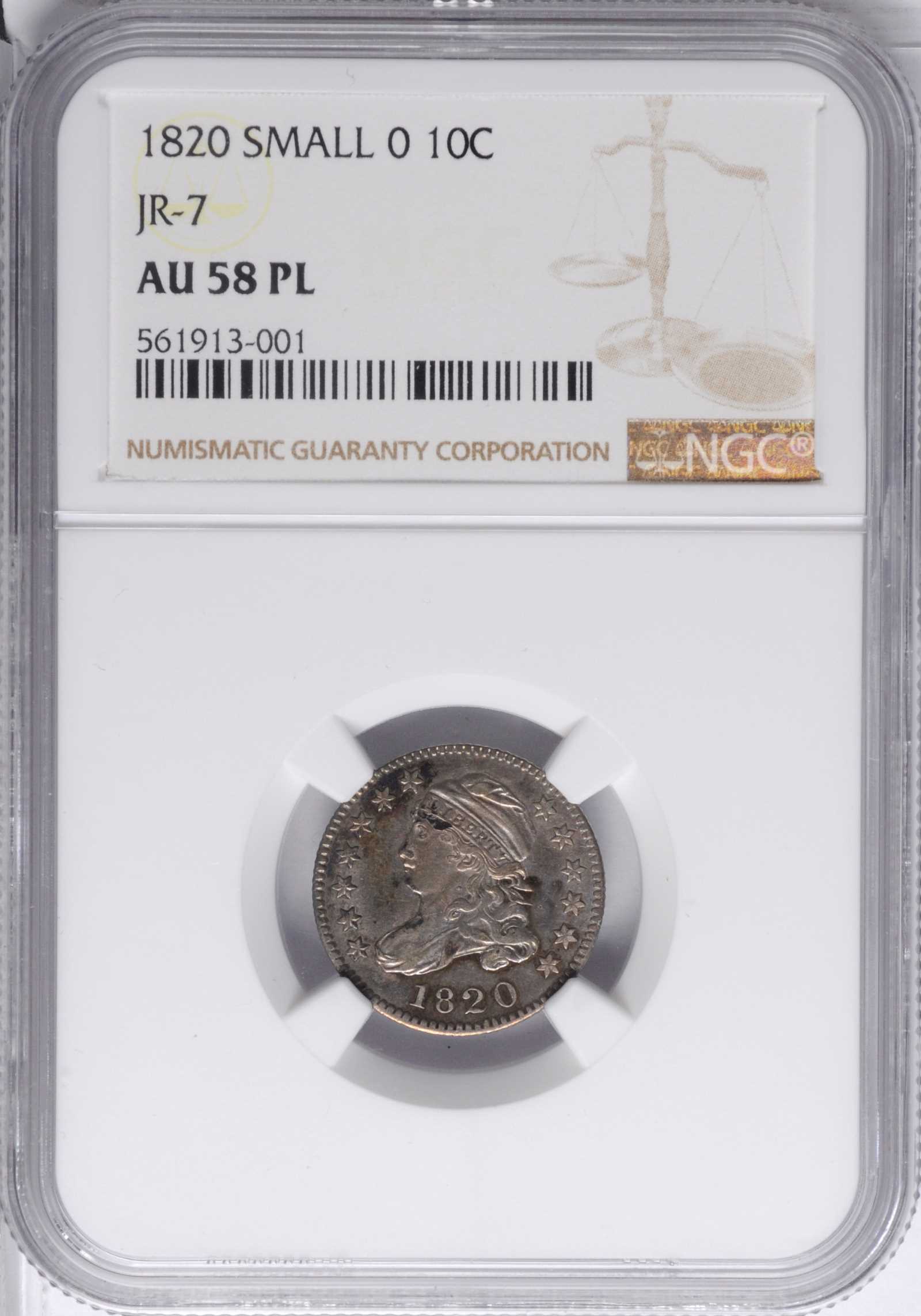 1820 10c Small 0, JR-7 AG3 thumbnail 24