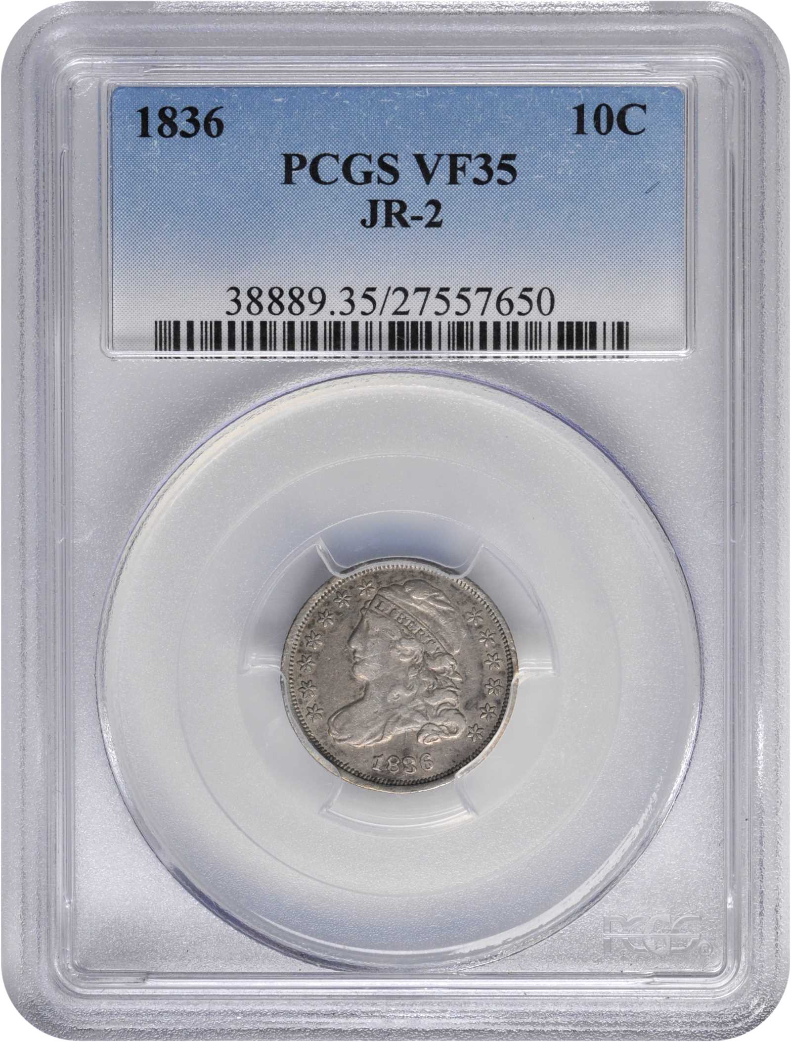 1836 10c JR-2 AG3 thumbnail 5