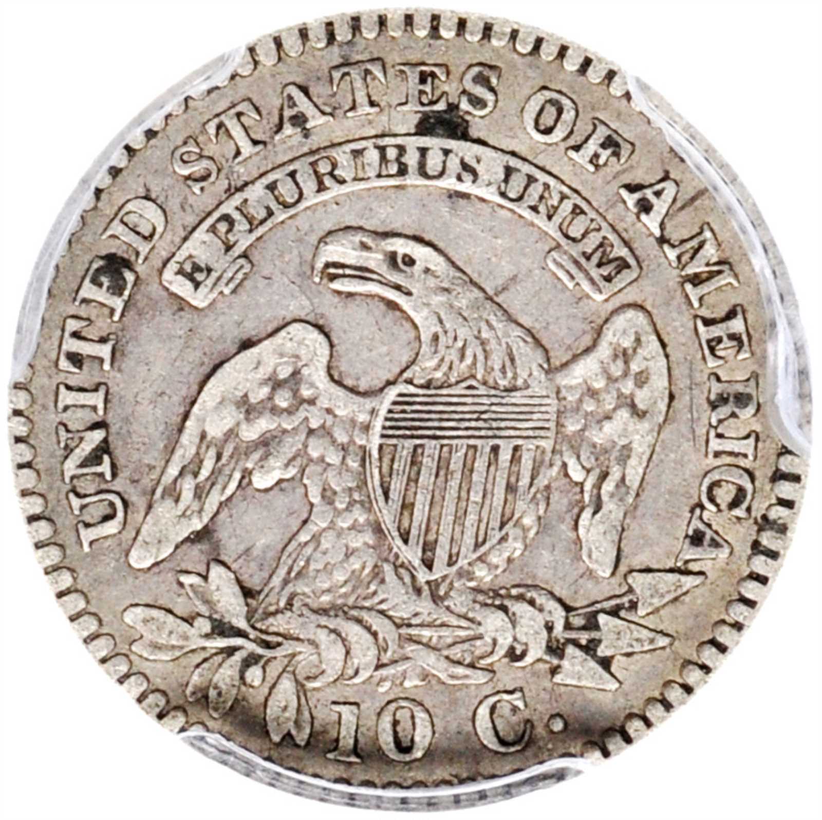 1821 10c Small Date, JR-9 AG3 thumbnail 2