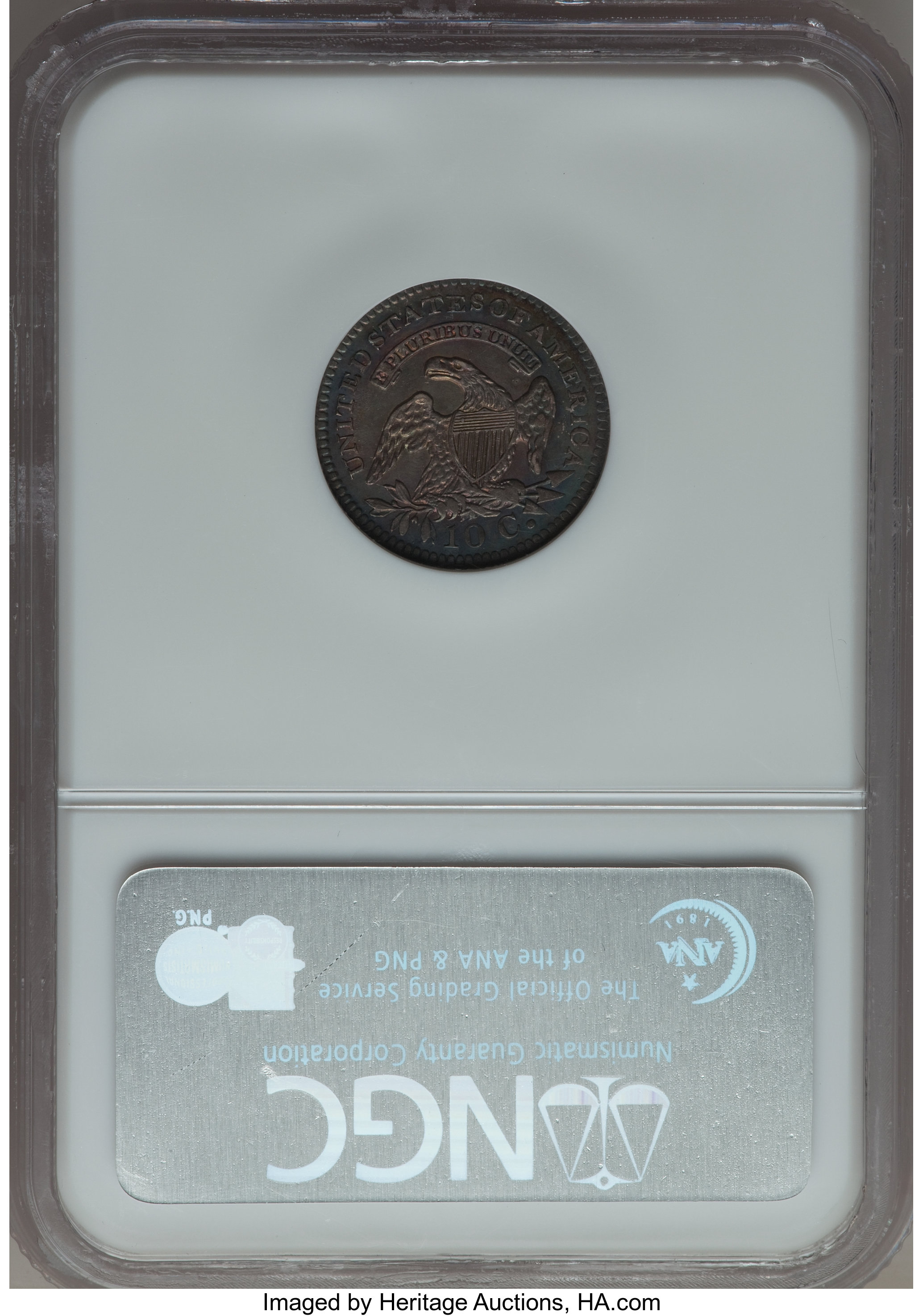 1821 10c Large Date, JR-7 MS64 thumbnail 23
