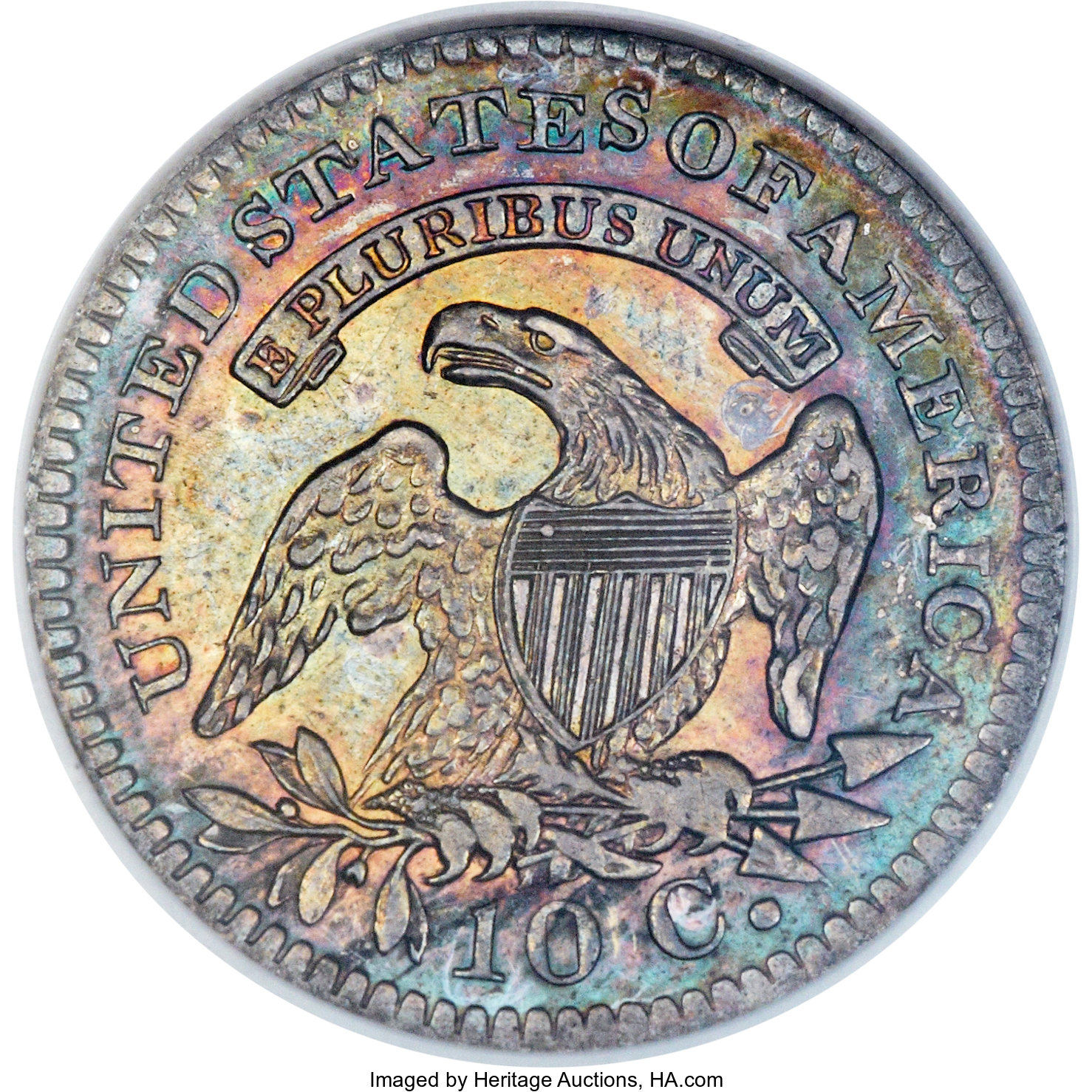 1821 10c Large Date, JR-7 MS64 thumbnail 24