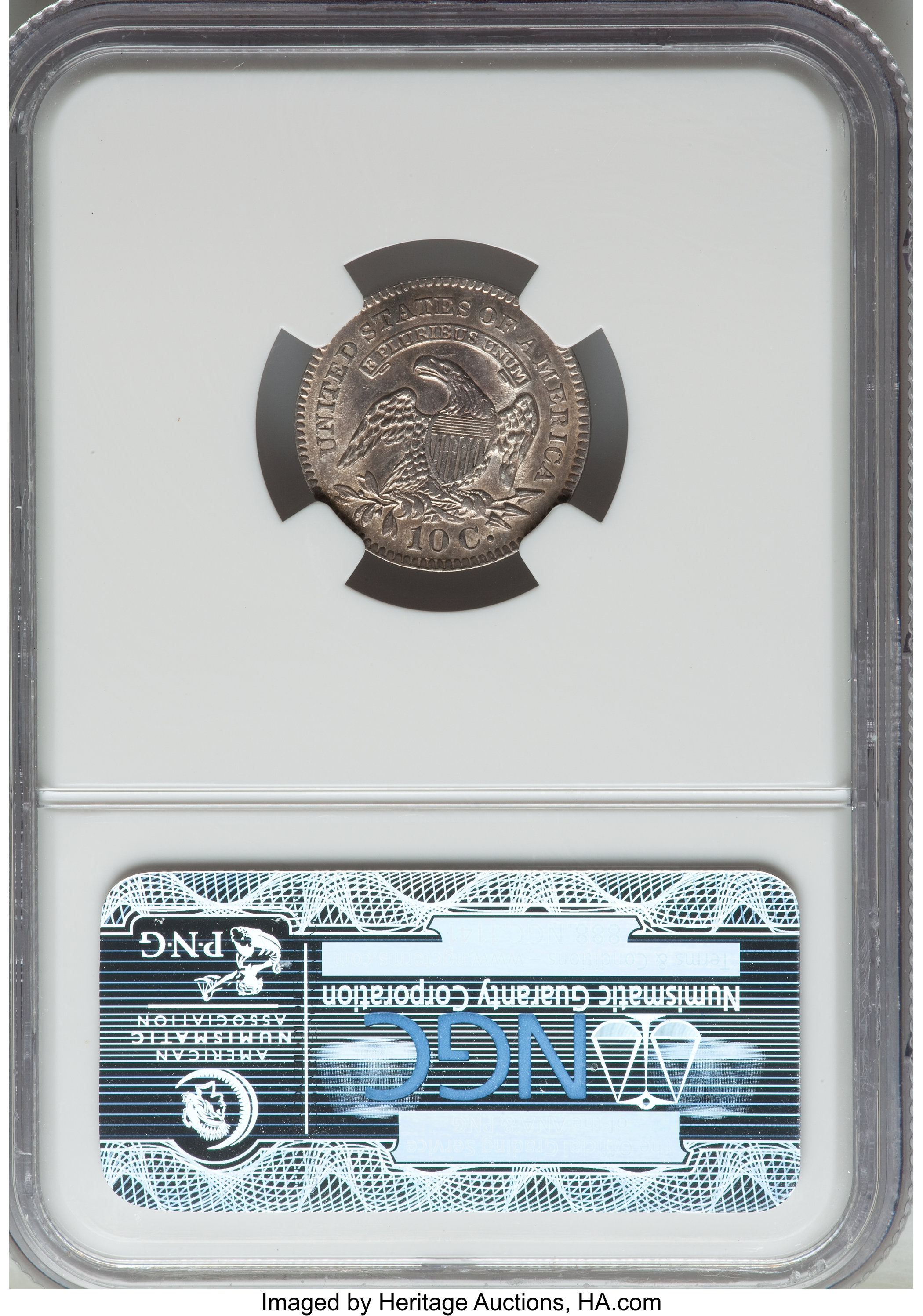 1827 10c Pointed Top 1, JR-3 VF30 thumbnail 12