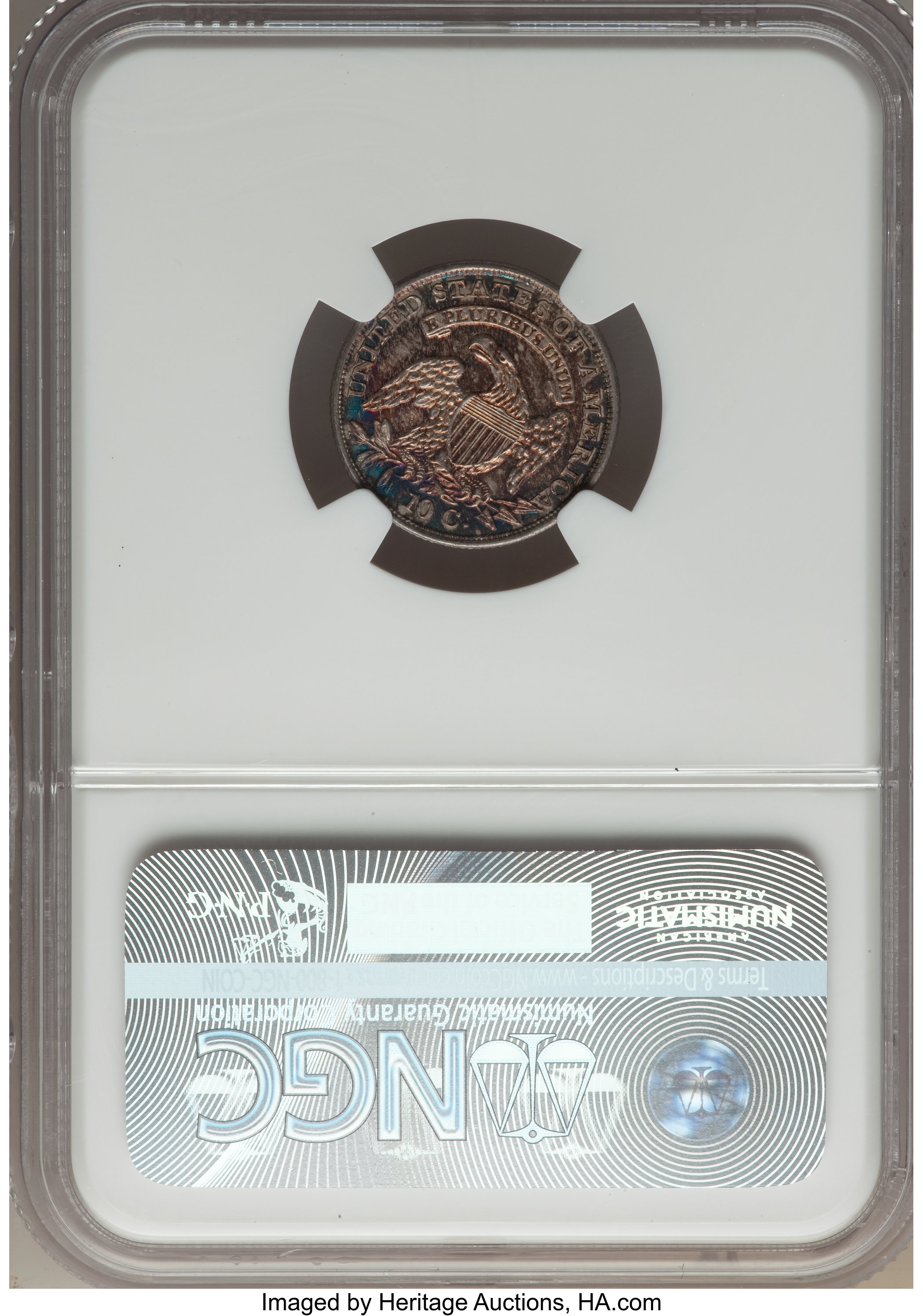 1834 10c Large 4, JR-1 MS66 thumbnail 3